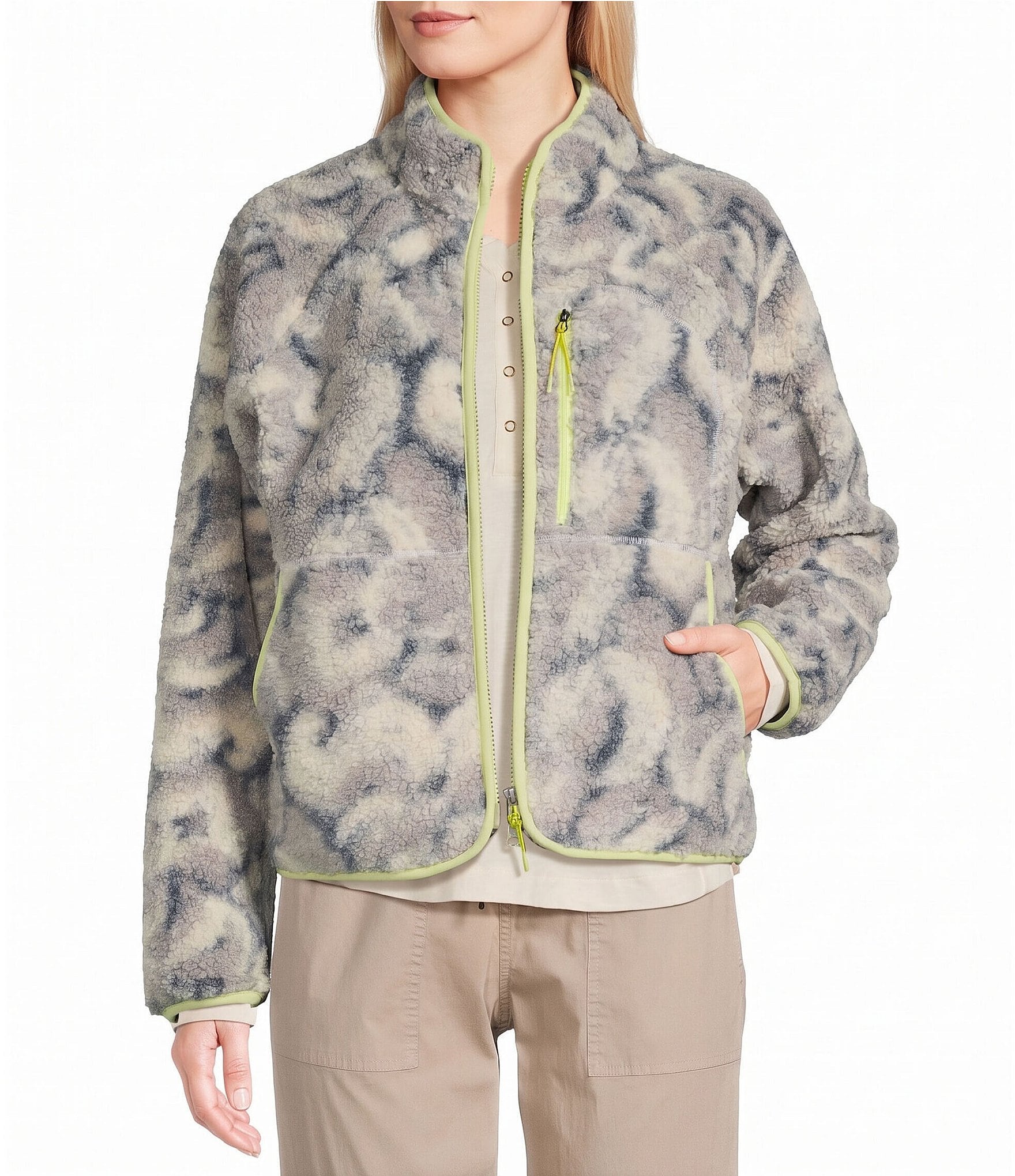 Cotopaxi Amigazo Crew Neck Zip Front Fleece Jacket
