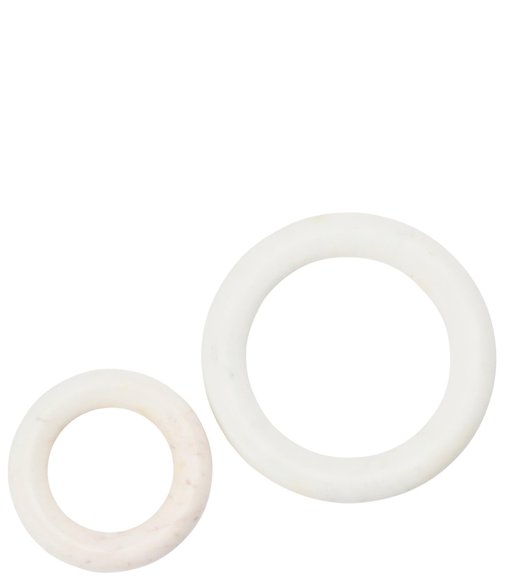 Creative Co Op Marble Trivets for Dining Table, Set of 2
