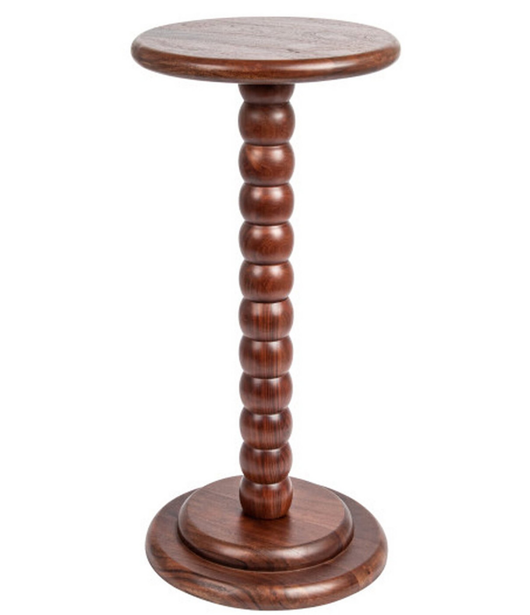 Creative Co Op Stacked Pedestal Cocktail Side Accent Table