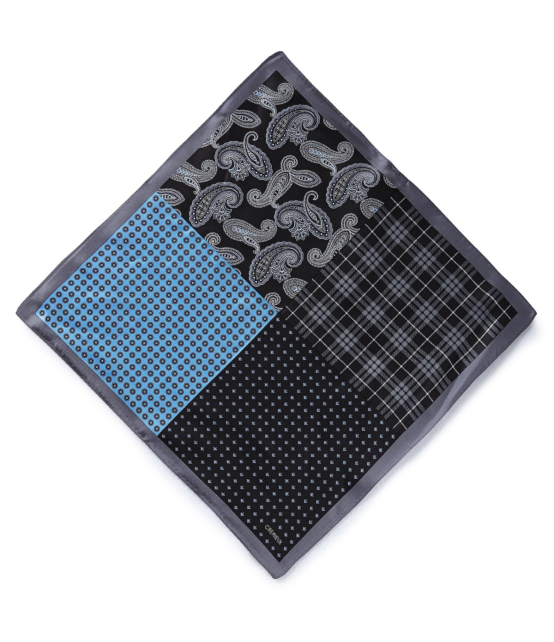 Cremieux 4-Square Woven Silk Pocket Square