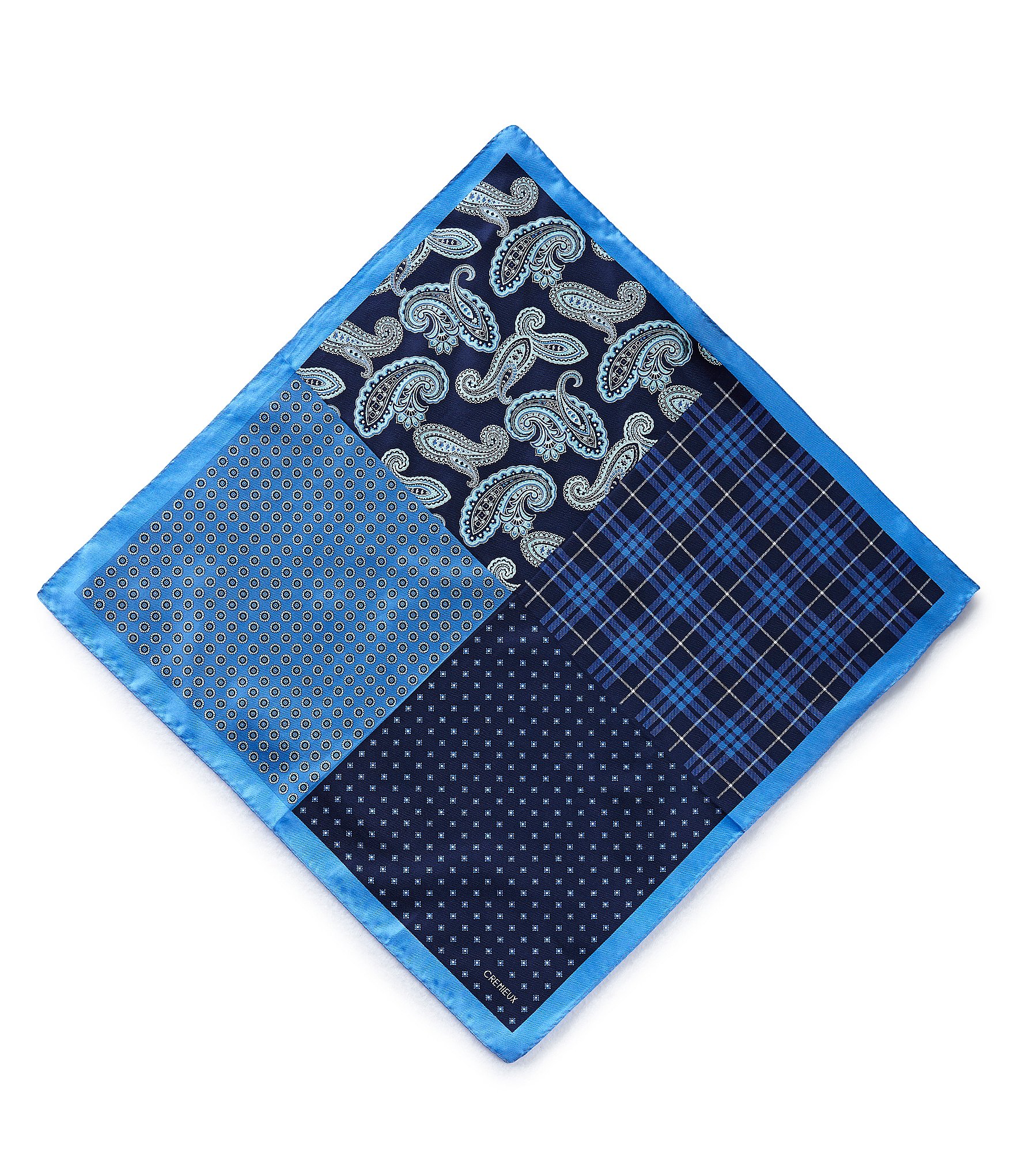 Cremieux 4-Square Woven Silk Pocket Square