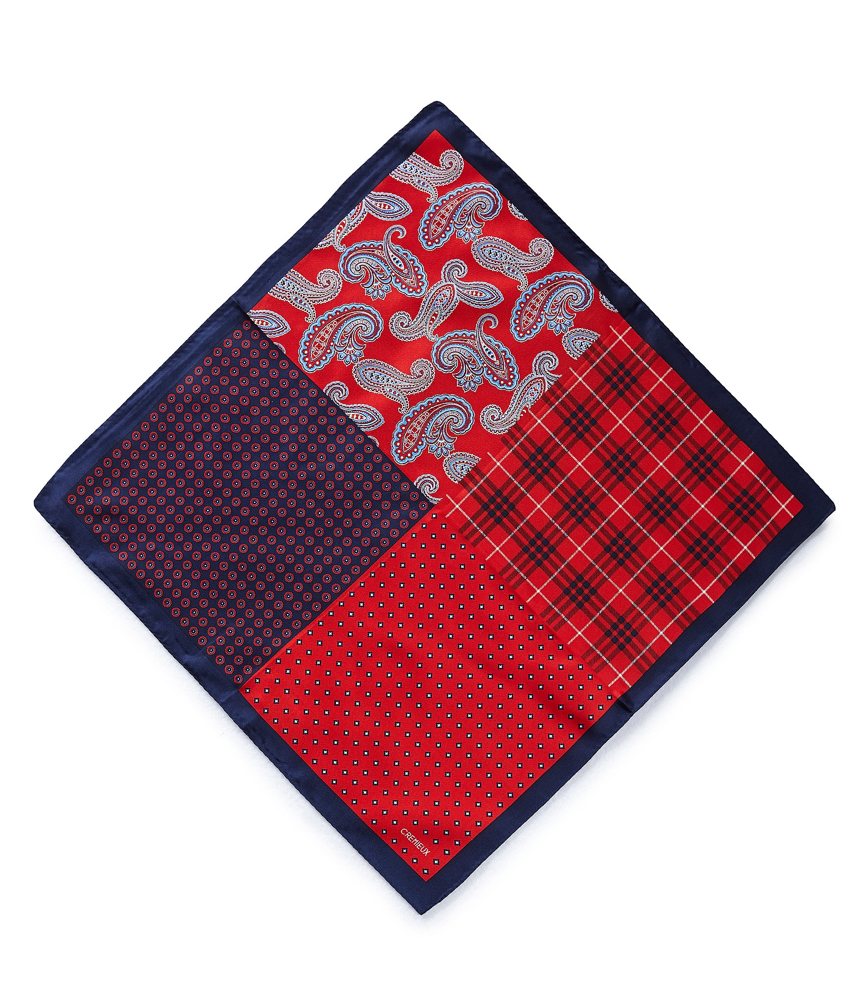 Cremieux 4-Square Woven Silk Pocket Square