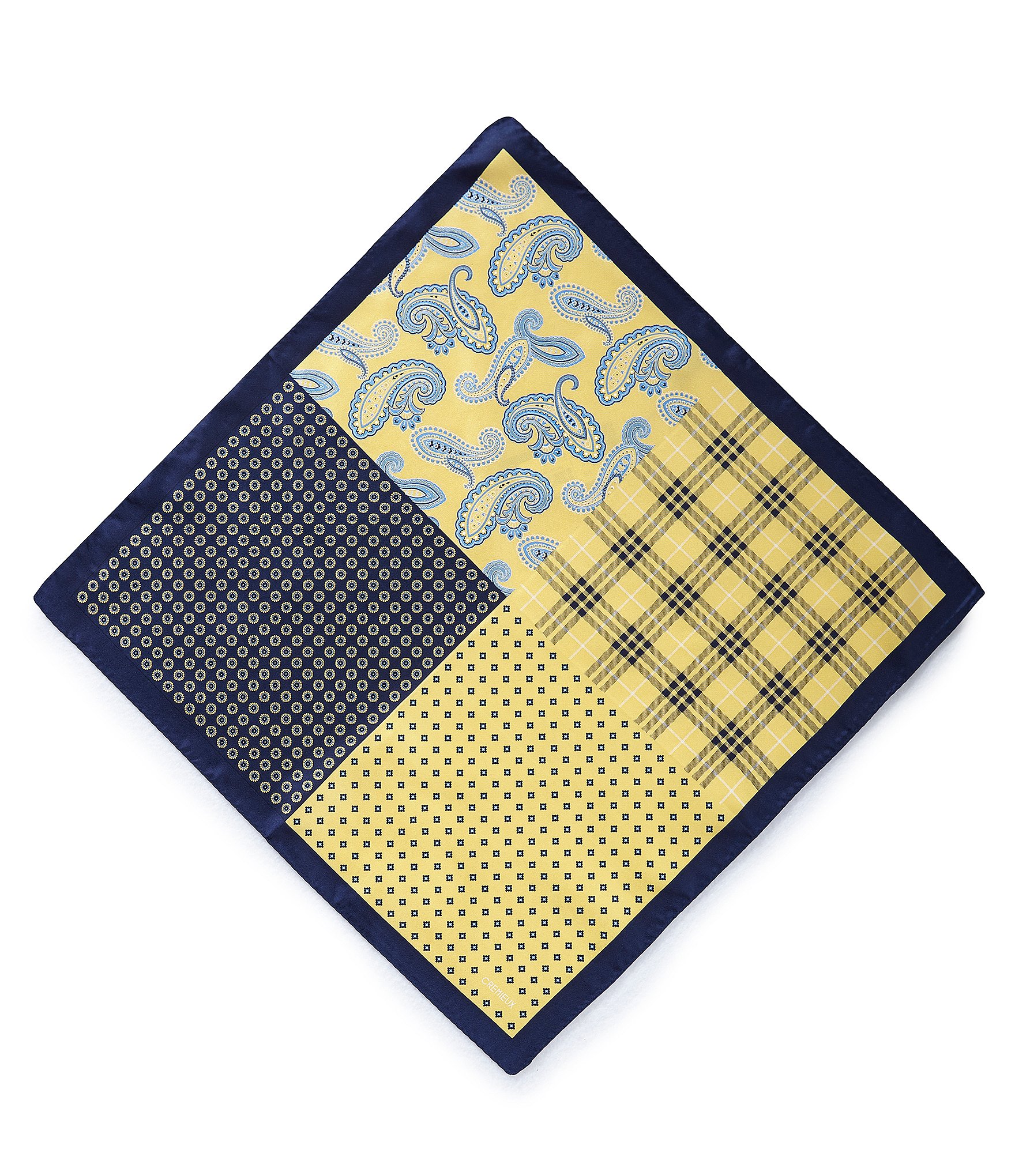 Cremieux 4-Square Woven Silk Pocket Square