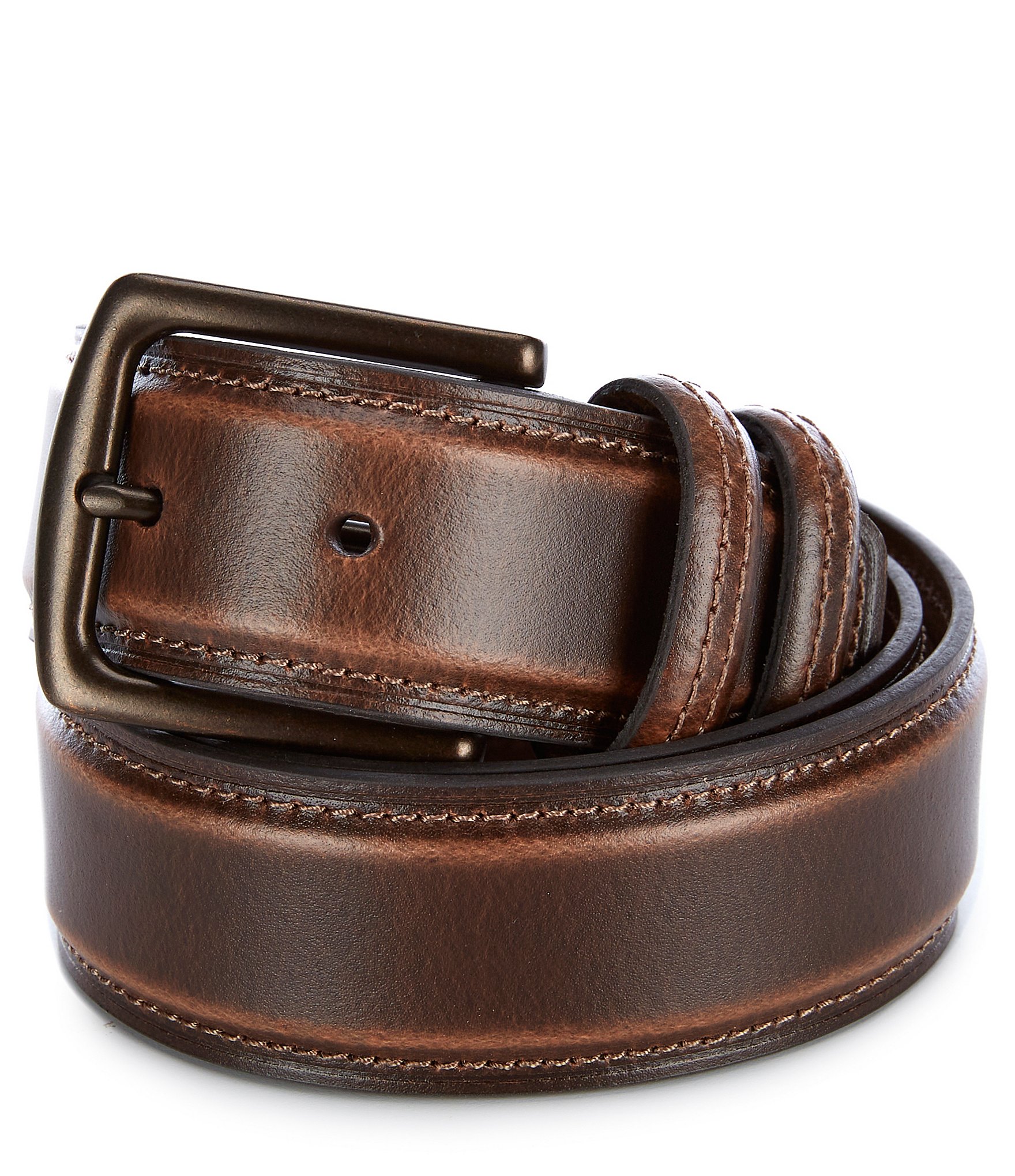 Cremieux 40MM Brown Mountain Leather Belt | Dillard's