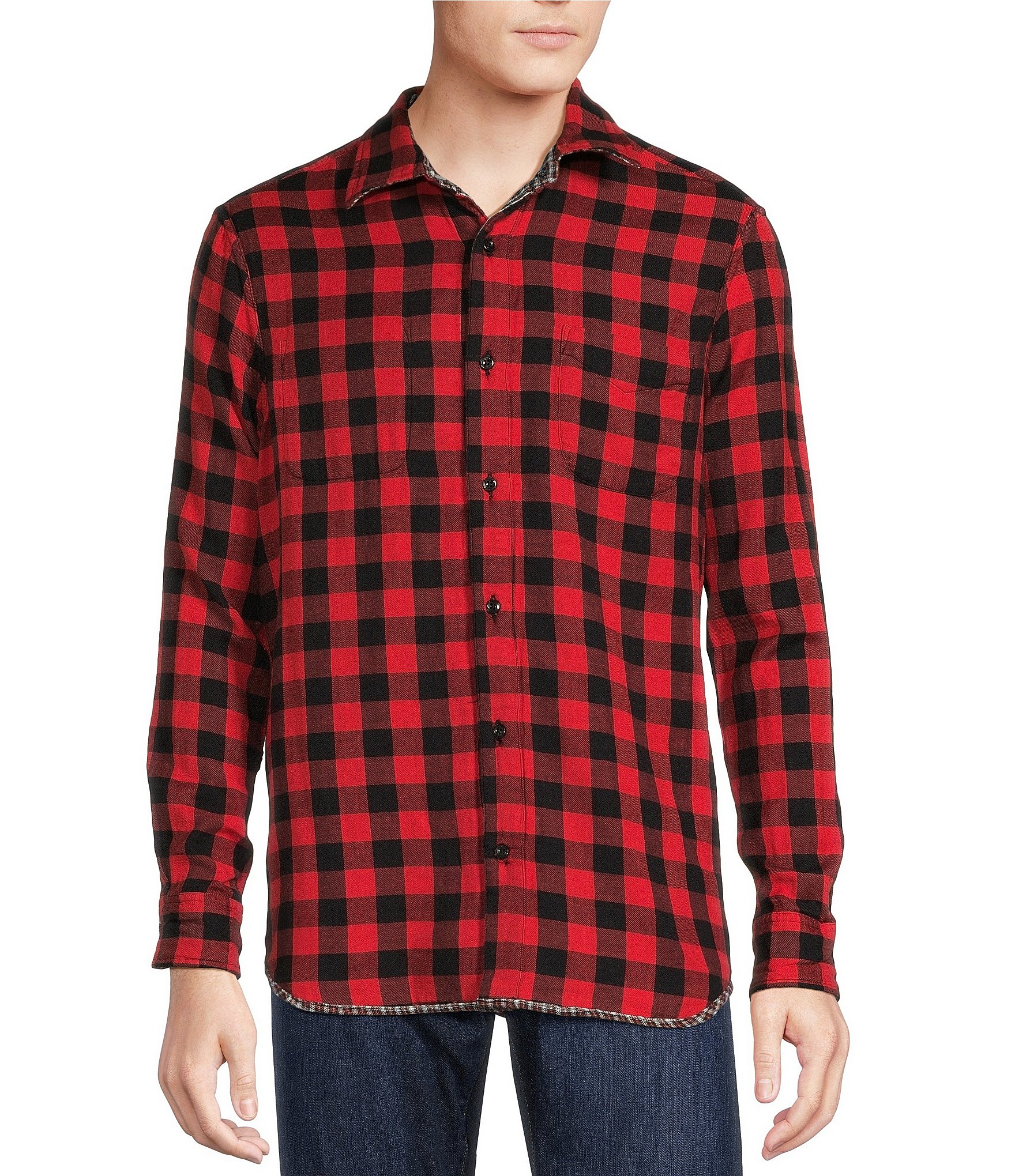 Cremieux Big & Tall Blue Label Classic Fit Plaid Reversible Double ...