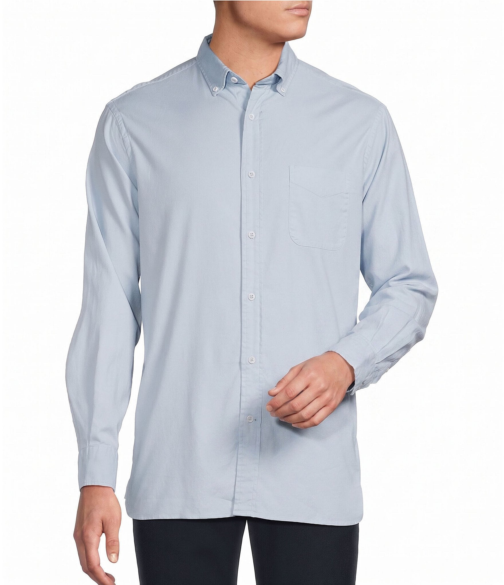 Cremieux Big & Tall Blue Label Solid Oxford Woven Shirt