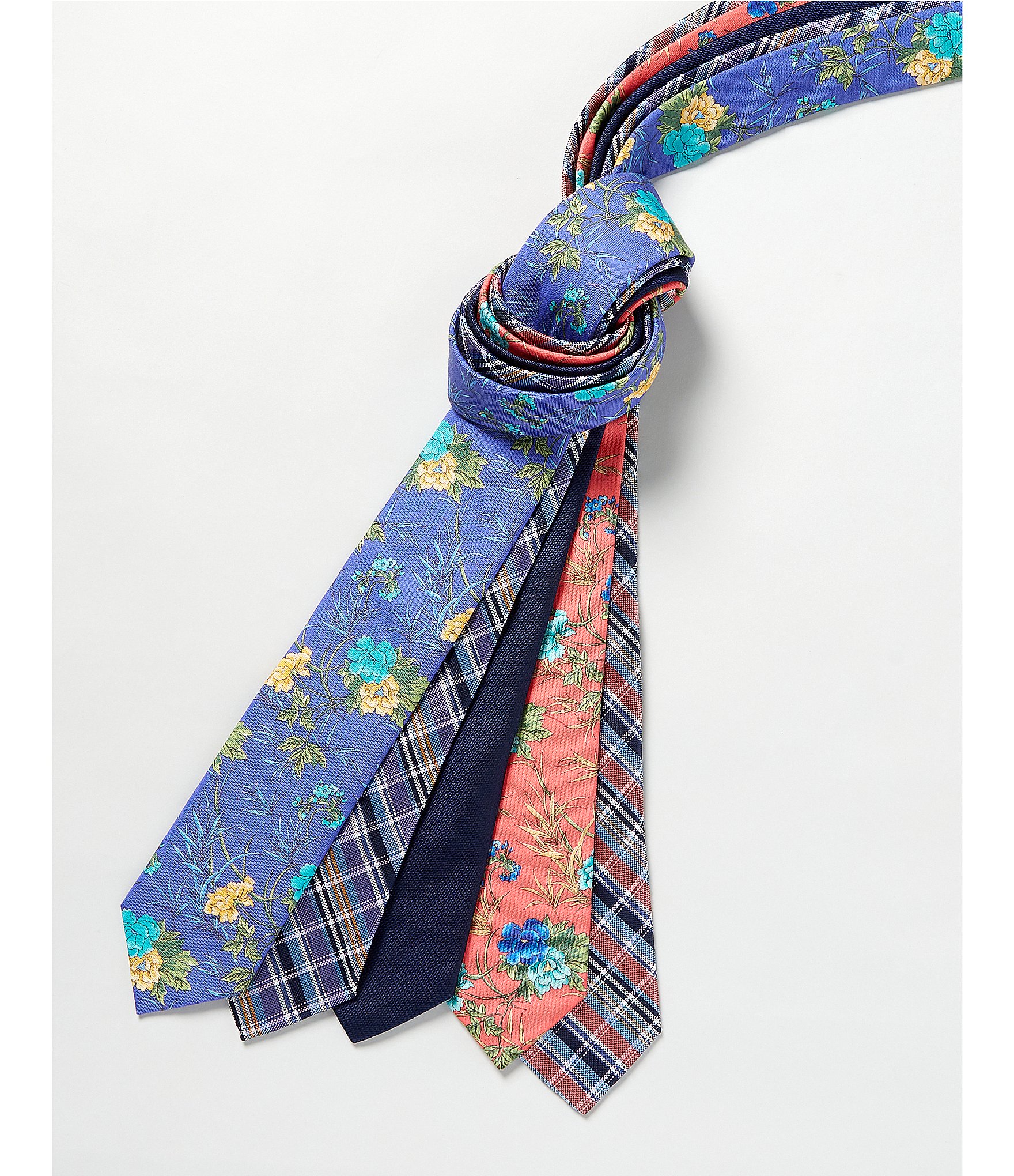 Cremieux Big & Tall Floral 3 1/4#double; Woven Silk Tie