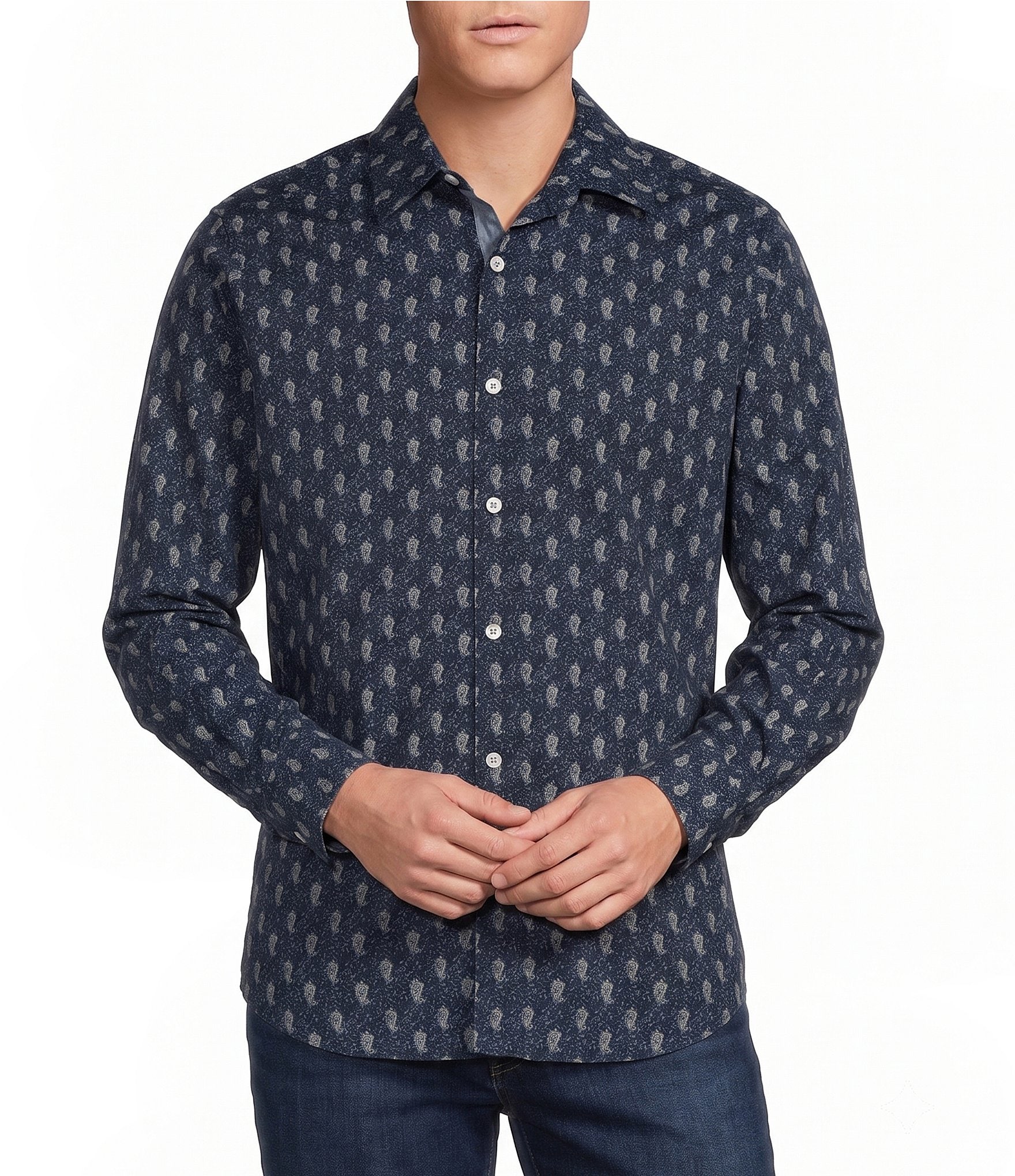 Cremieux Big & Tall Premium Paisley Woven Shirt