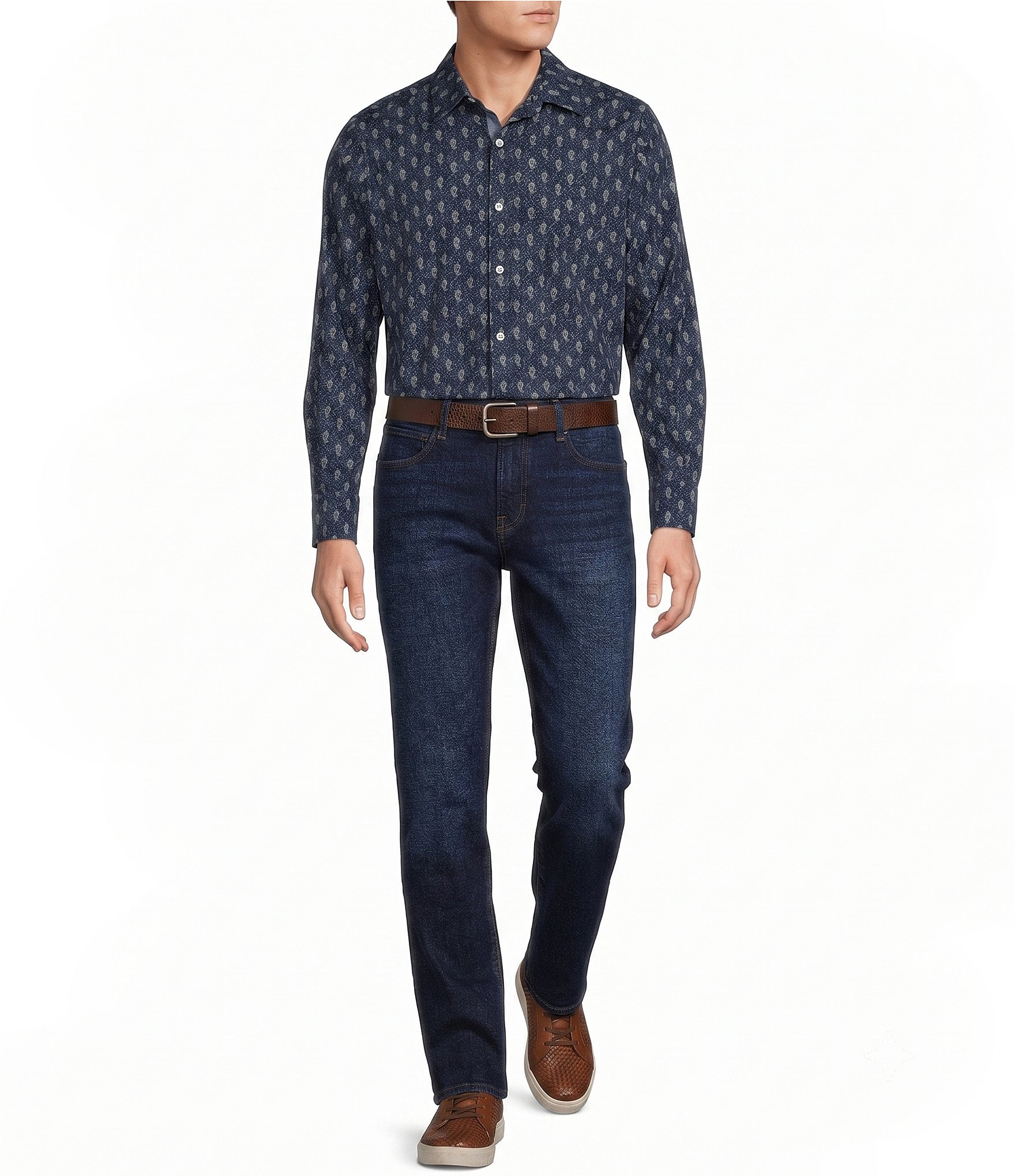 Cremieux Big & Tall Premium Paisley Woven Shirt