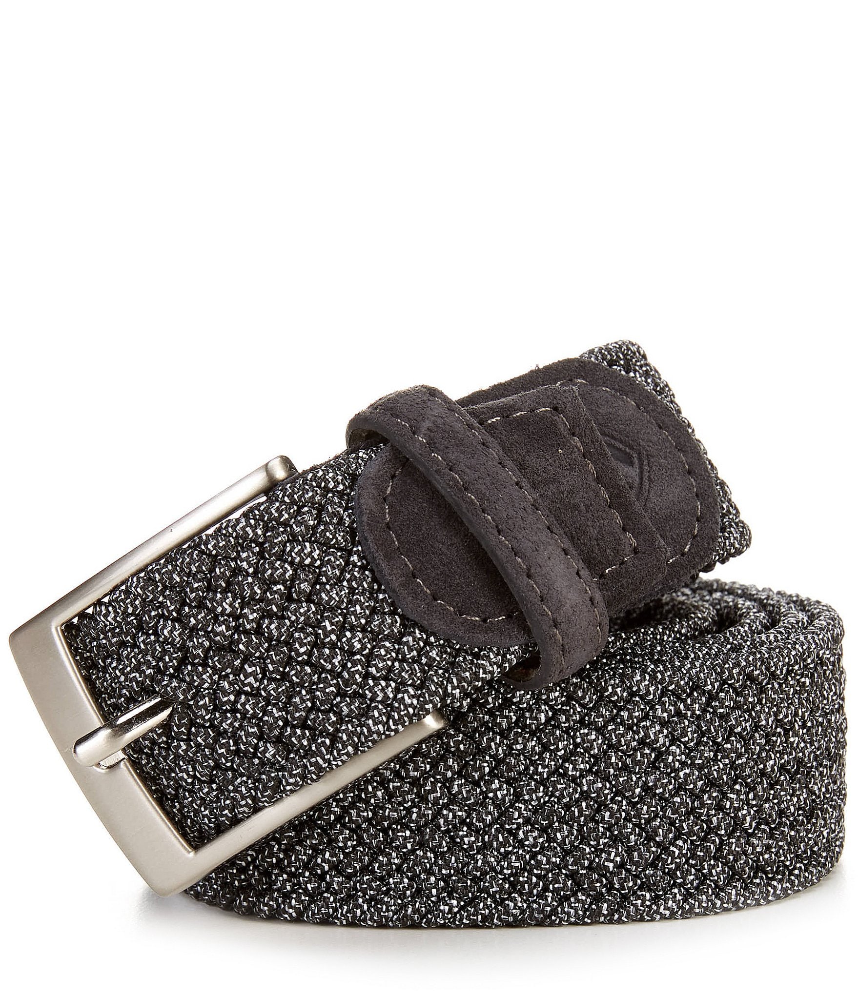 Cremieux Big & Tall Solid Braided Stretch Belt