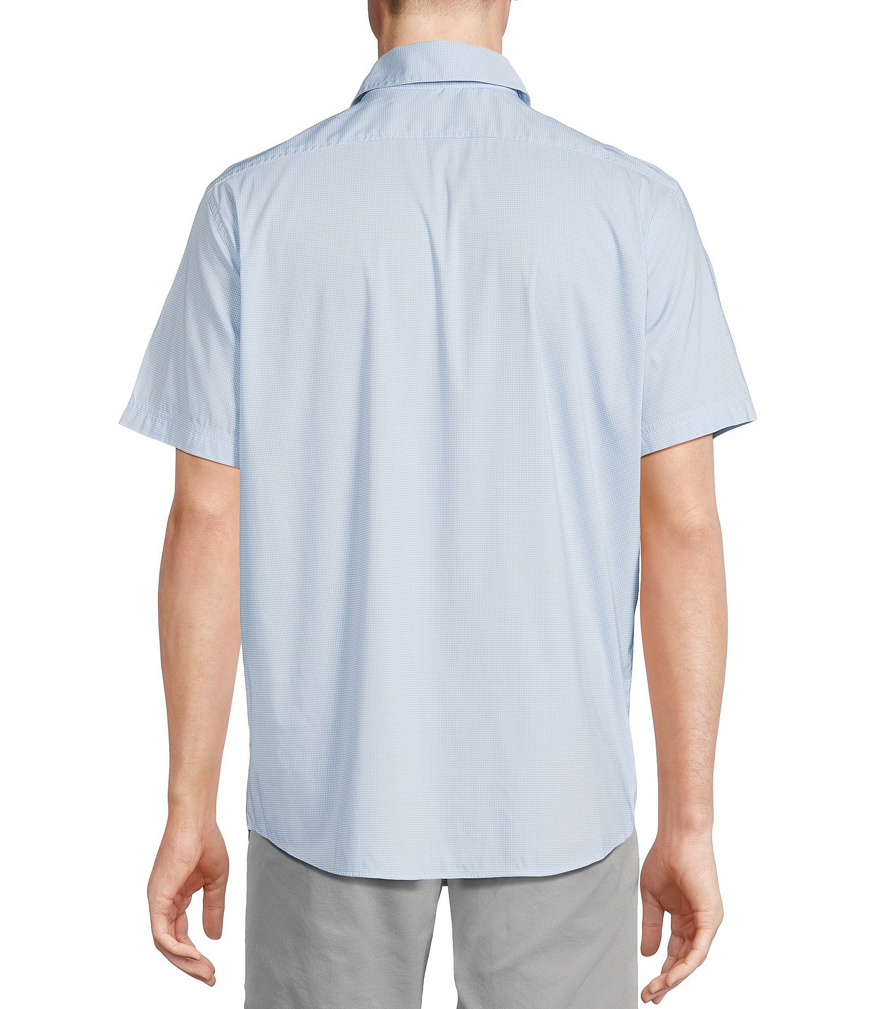 Cremieux Blue Label Big & Tall Performance Stretch Gingham Short Sleeve Woven Shirt