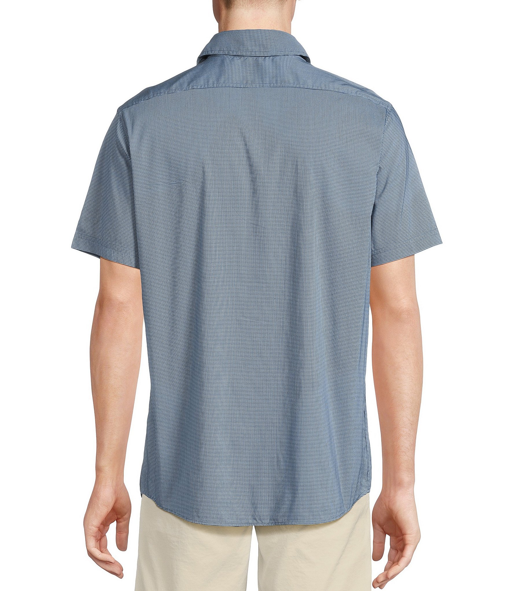 Cremieux Blue Label Big & Tall Performance Stretch Gingham Short Sleeve Woven Shirt