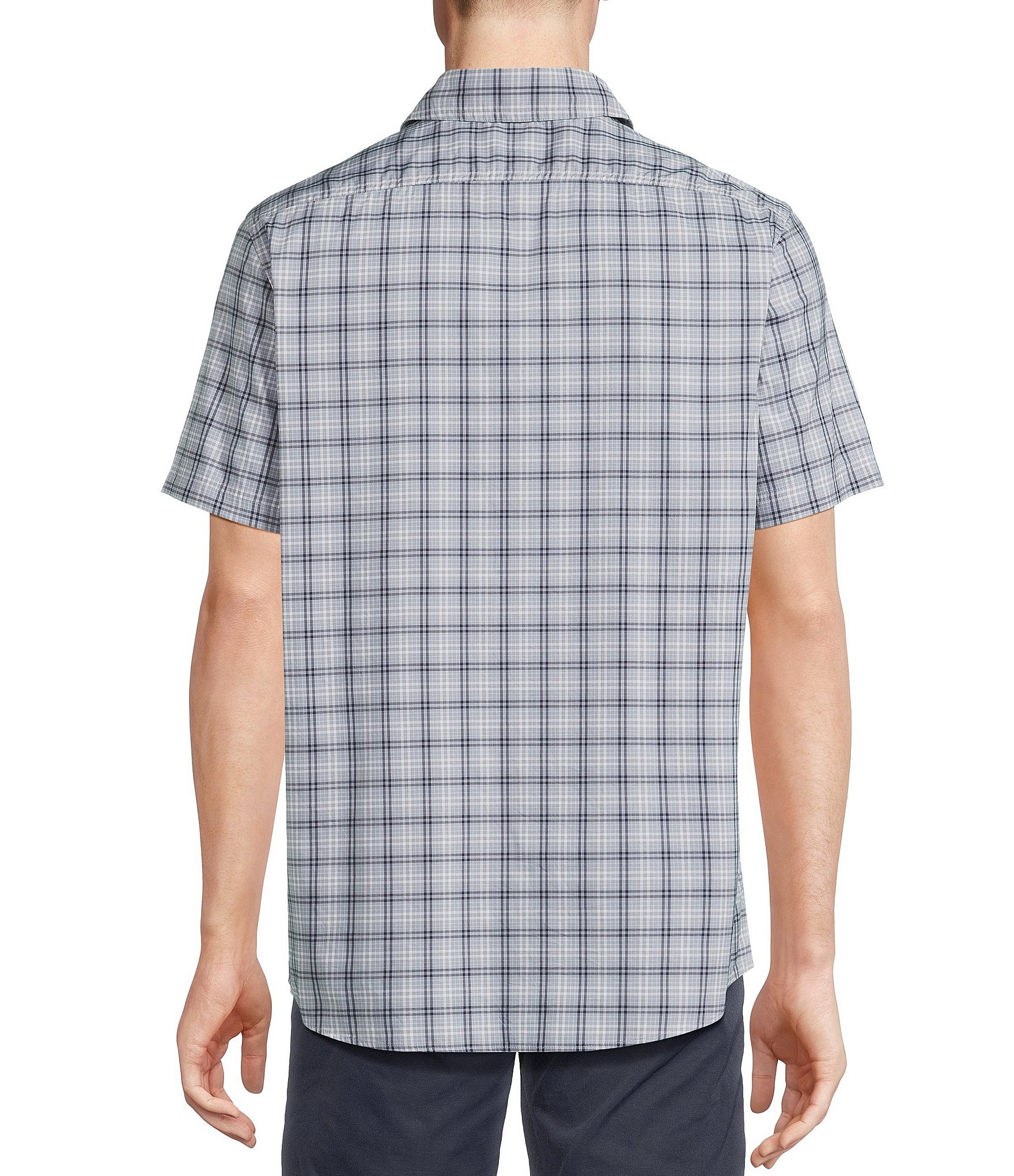 Cremieux Blue Label Big & Tall Performance Stretch Plaid Short Sleeve Woven Shirt