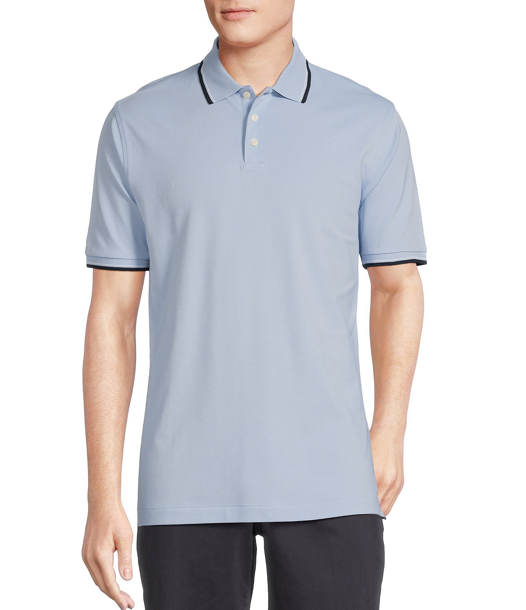 Cremieux Blue Label Classic Fit Pique Short Sleeve Polo Shirt The Shops at Willow Bend