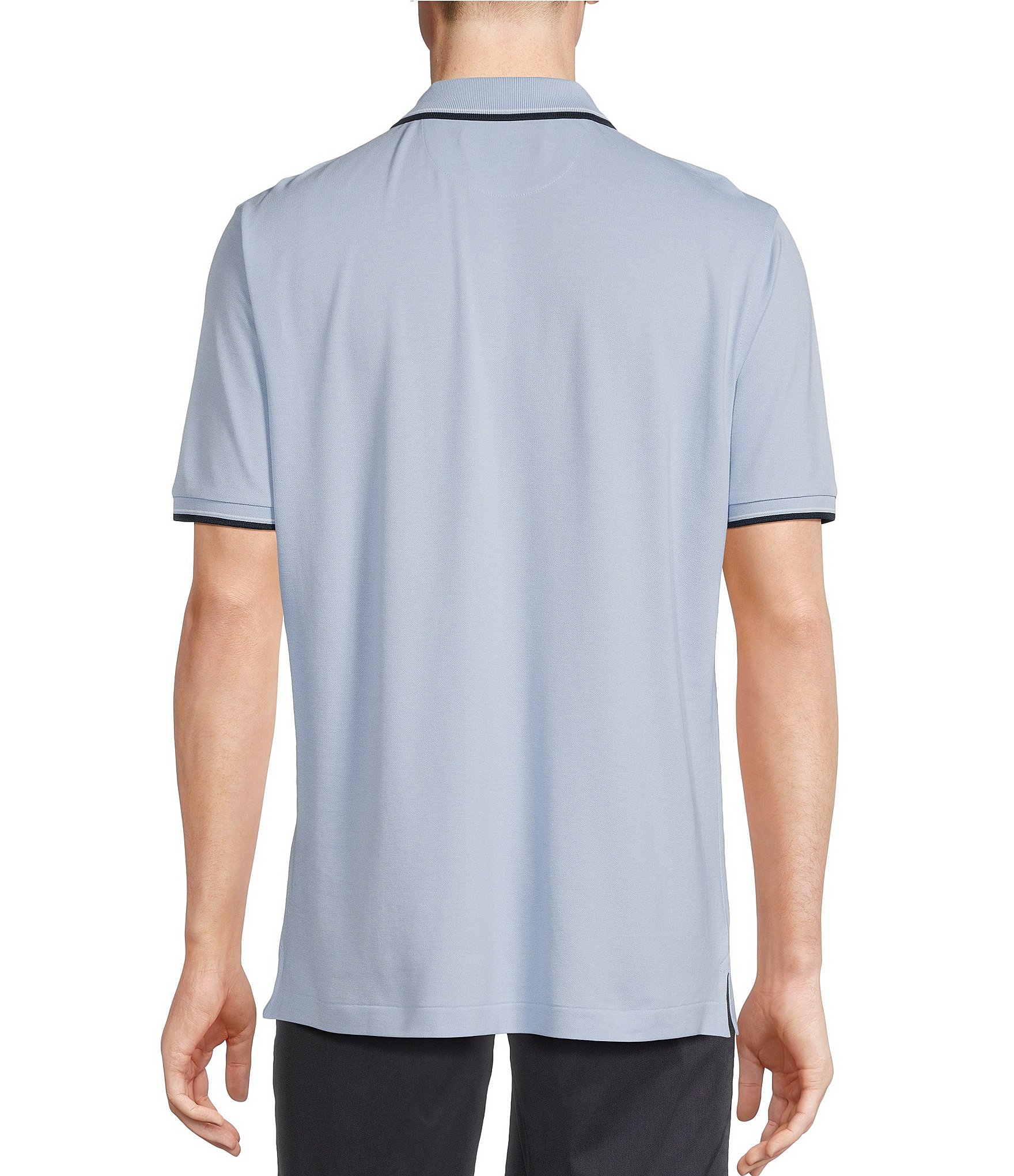 Cremieux Blue Label Classic Fit Pique Short Sleeve Polo Shirt