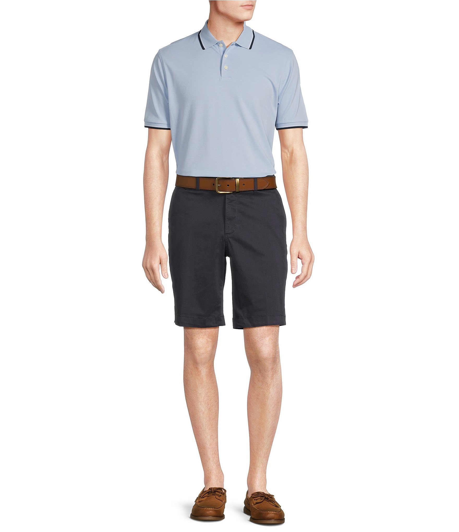 Cremieux Blue Label Classic Fit Pique Short Sleeve Polo Shirt