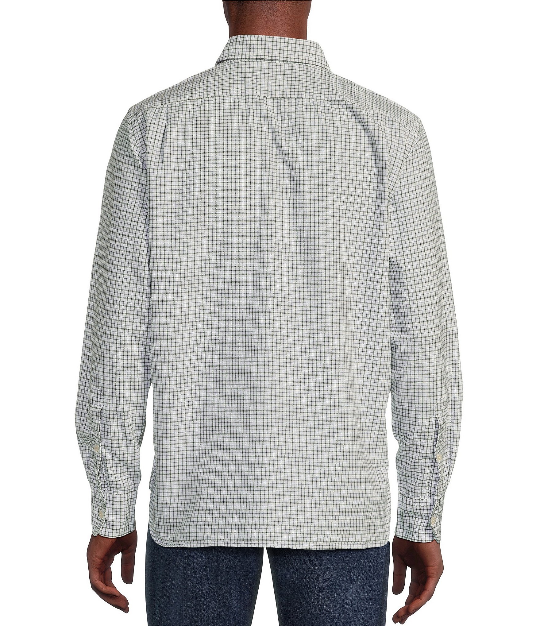 Cremieux Blue Label Classic Fit Plaid Oxford Long Sleeve Woven Shirt