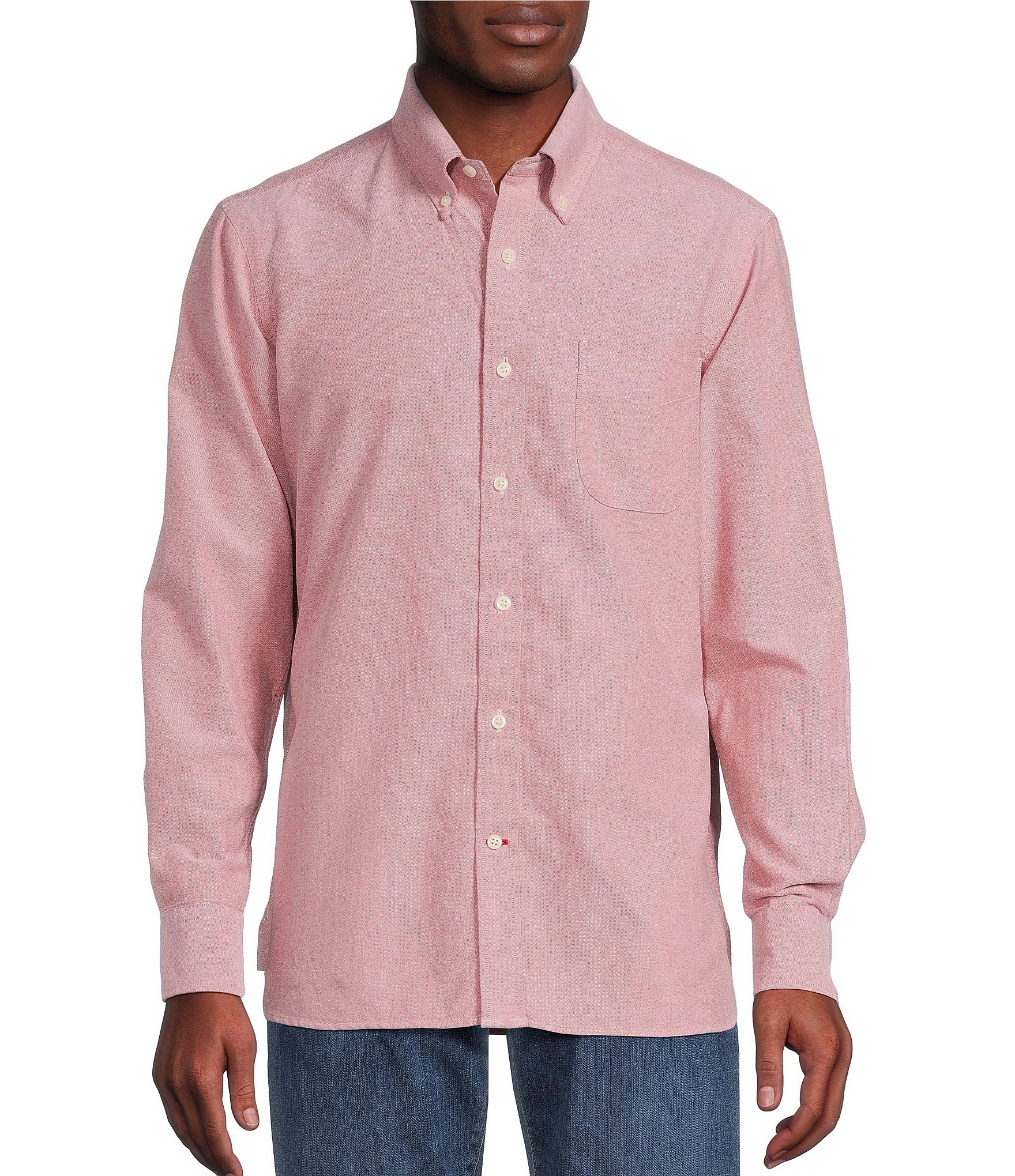 Cremieux Blue Label Classic Fit Oxford Long Sleeve Woven Shirt