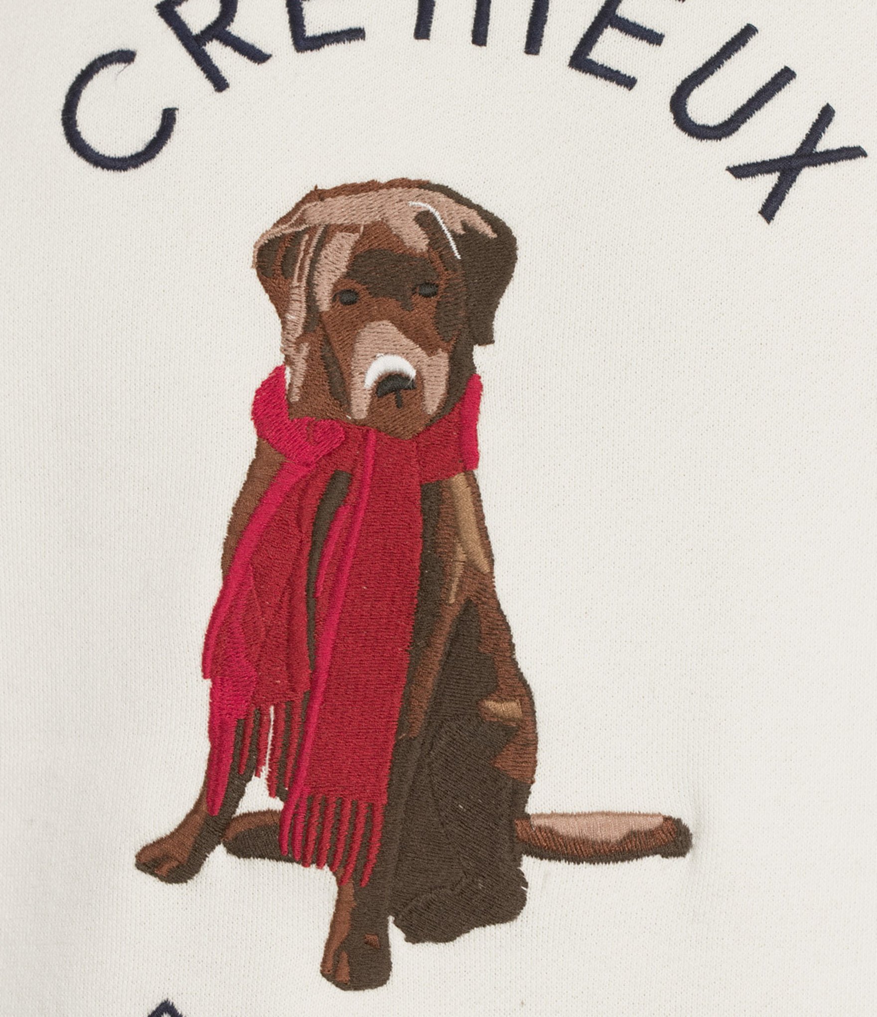 Cremieux Blue Label Embroidered Chuck Crewneck Sweatshirt