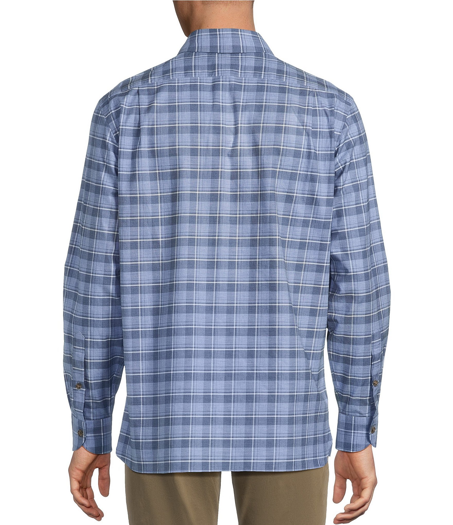 Cremieux Blue Label Heather Twill Long Sleeve Woven Shirt