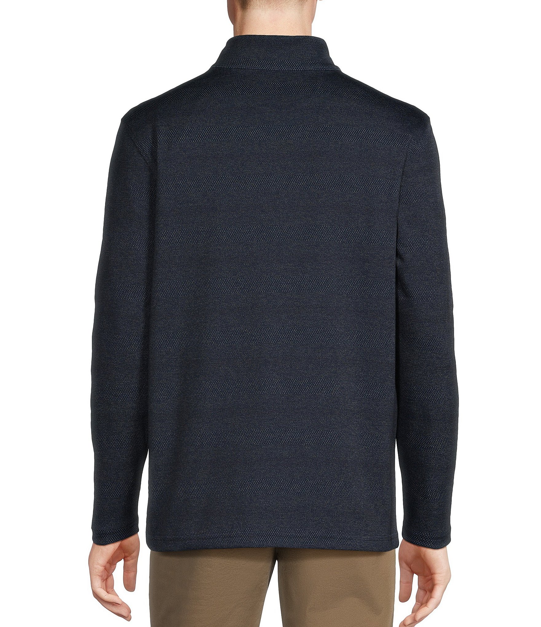 Cremieux Blue Label Jacquard Quarter-Zip Pullover