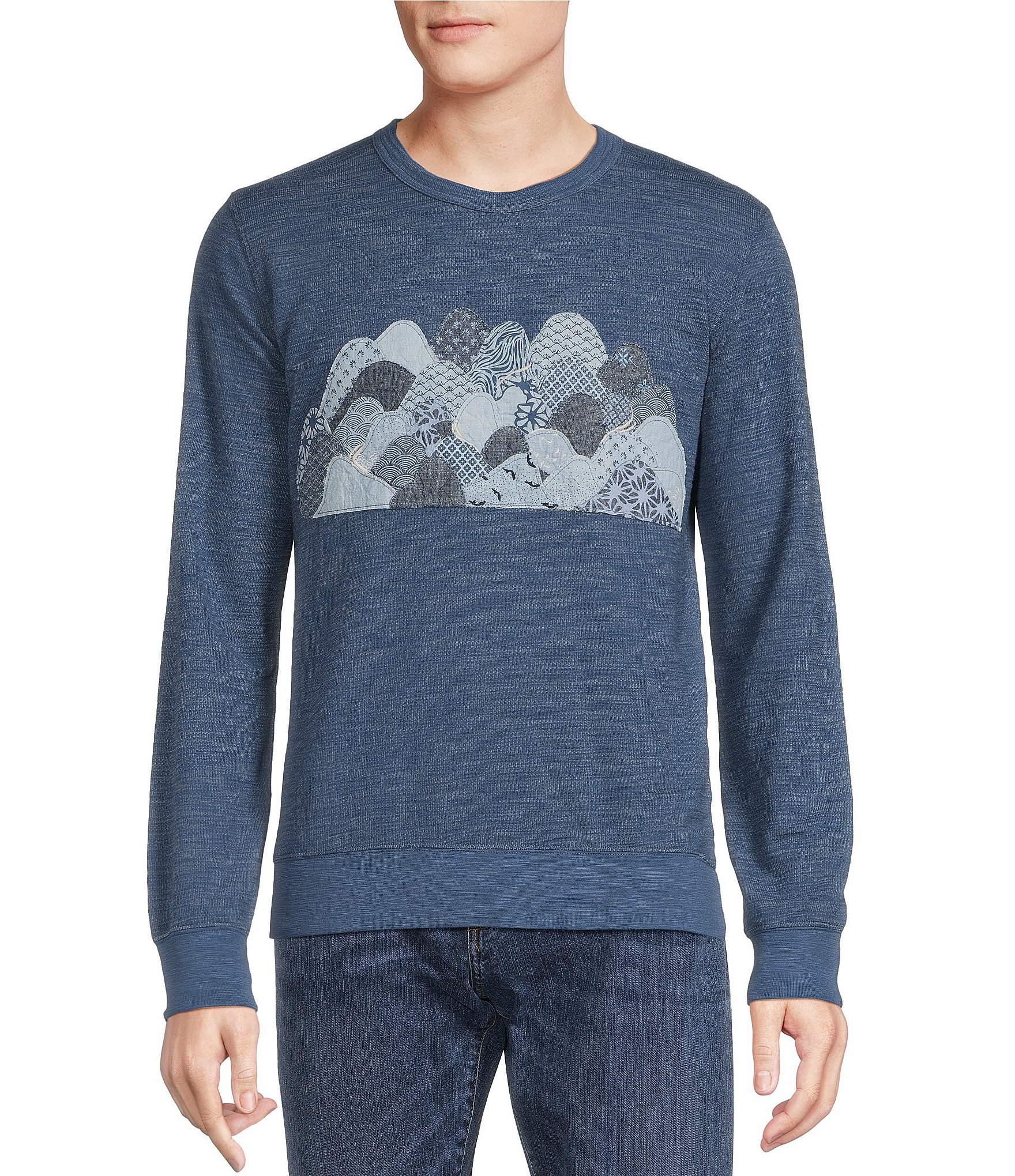 Cremieux Blue Label Kyoto Collection Multi-Patch Print Long Sleeve ...
