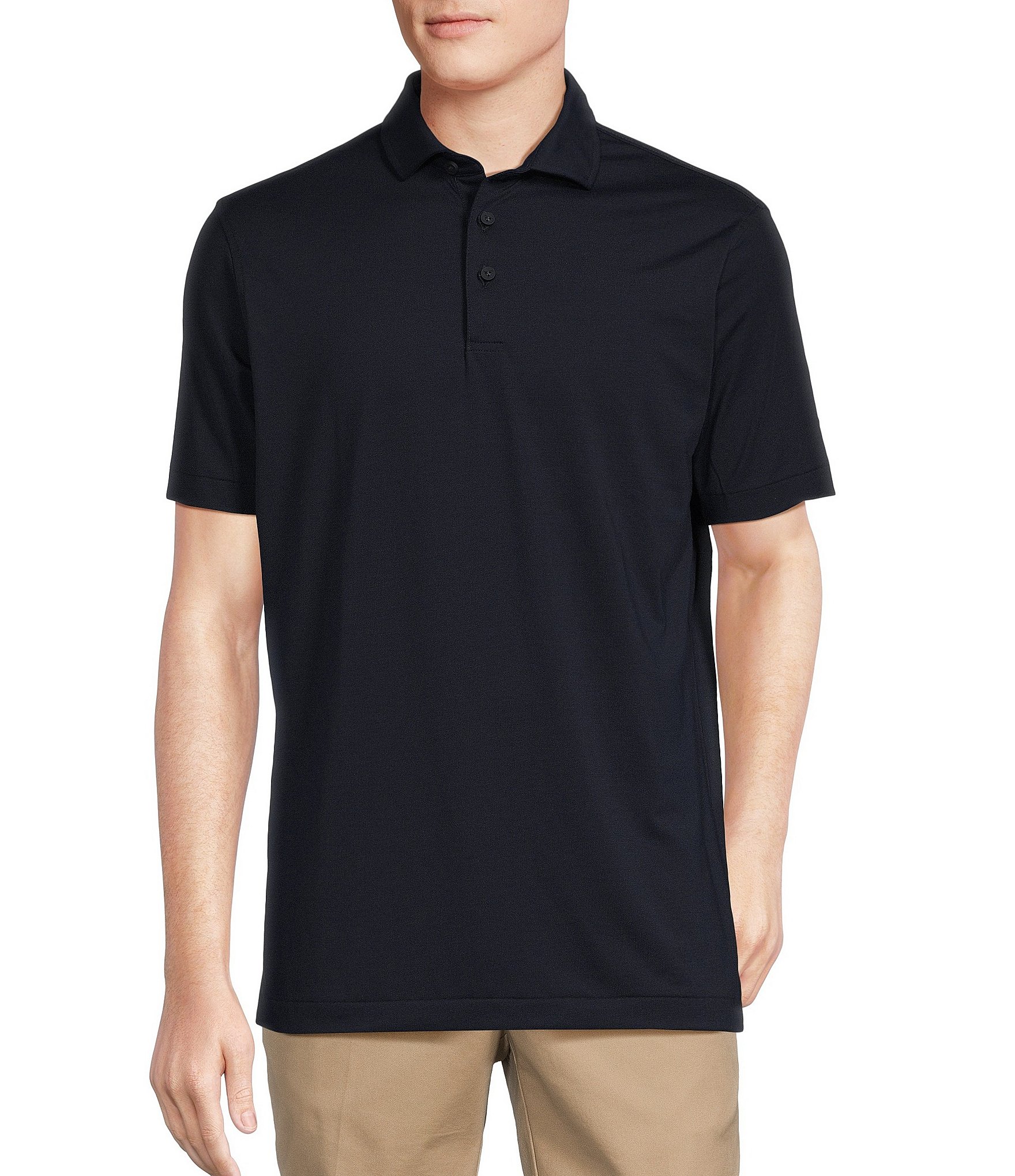 Cremieux Blue Label Lightweight Pique Jersey Short Sleeve Polo Shirt