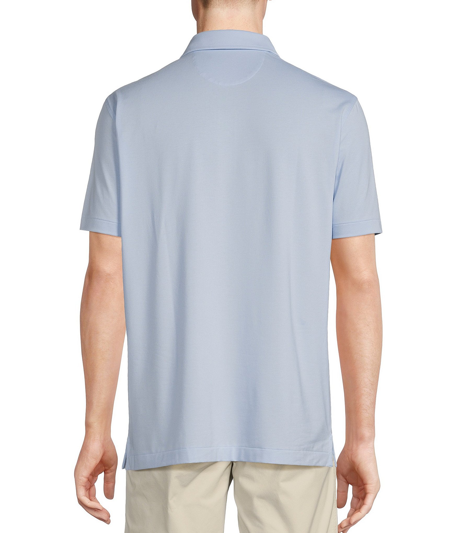 Cremieux Blue Label Lightweight Pique Jersey Short Sleeve Polo Shirt