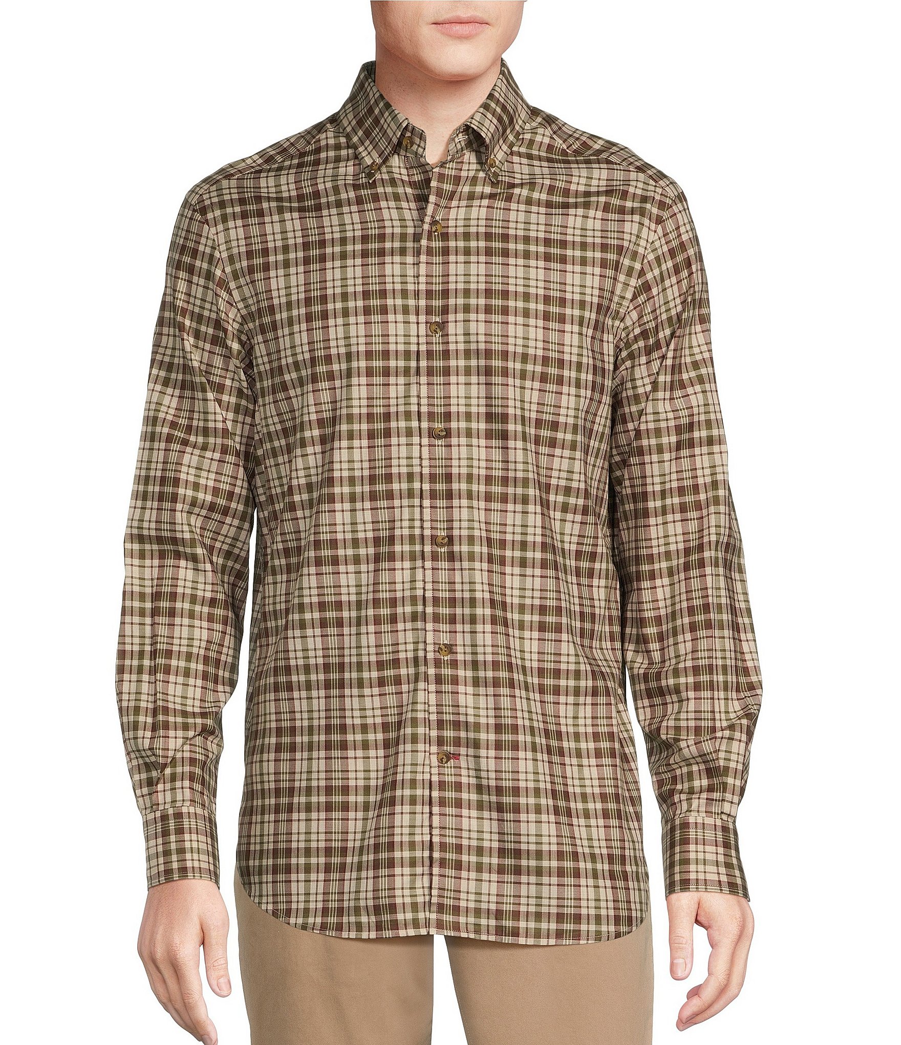 Cremieux Blue Label Long Sleeve Button Down Mid Plaid