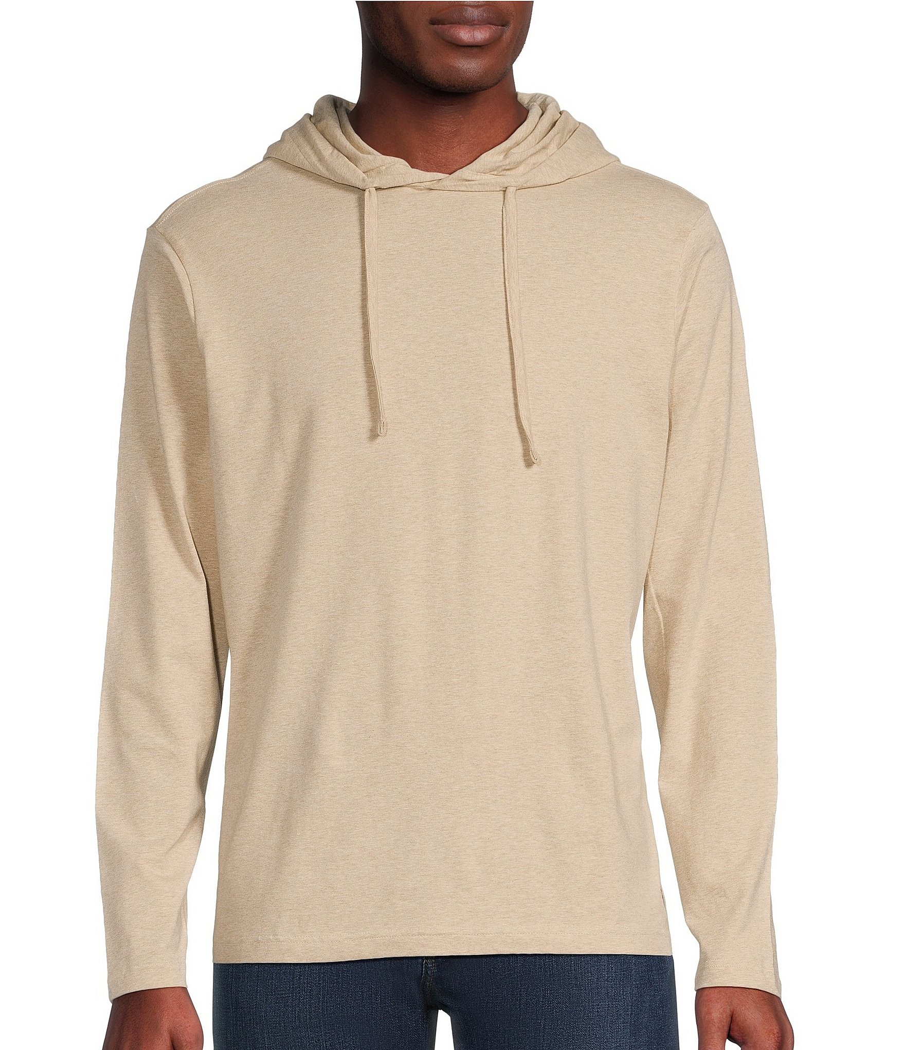 BDG Nep Short-Sleeve Pullover Hooded Sweatshirt in Gray for Men