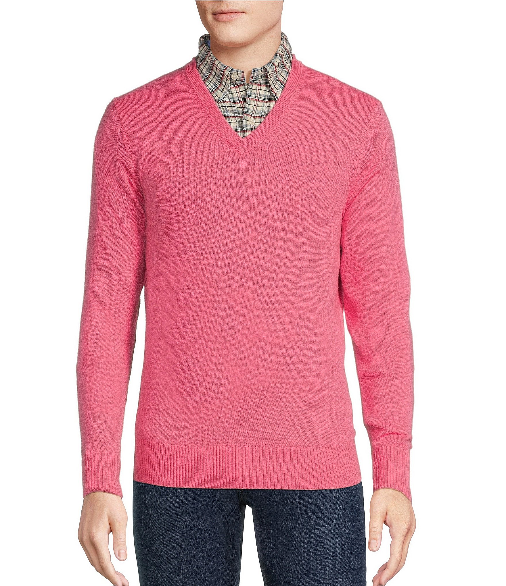 Cremieux Blue Label Luxury Cashmere V-Neck Sweater | Dillard's