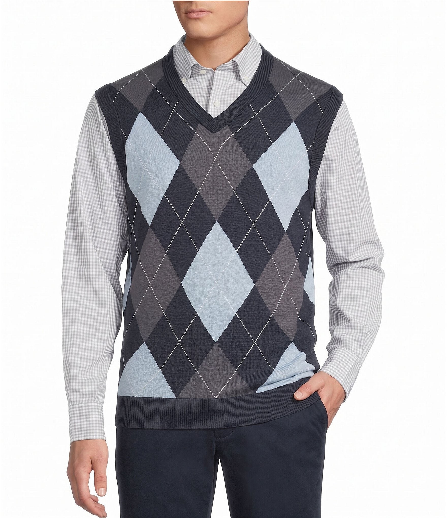 Cremieux Blue Label Madison Ave Collection Argyle Sweater Vest