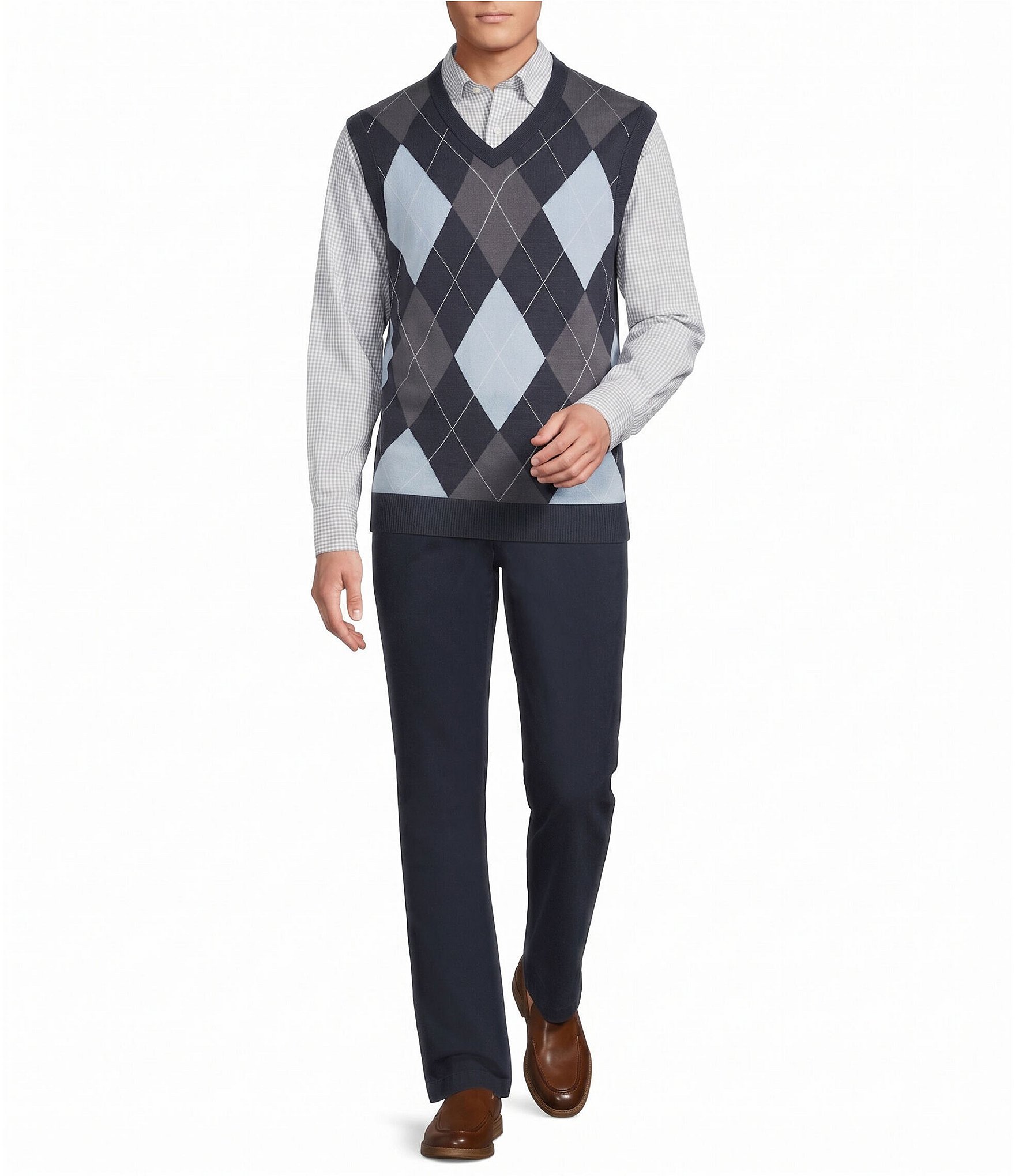 Cremieux Blue Label Madison Ave Collection Argyle Sweater Vest