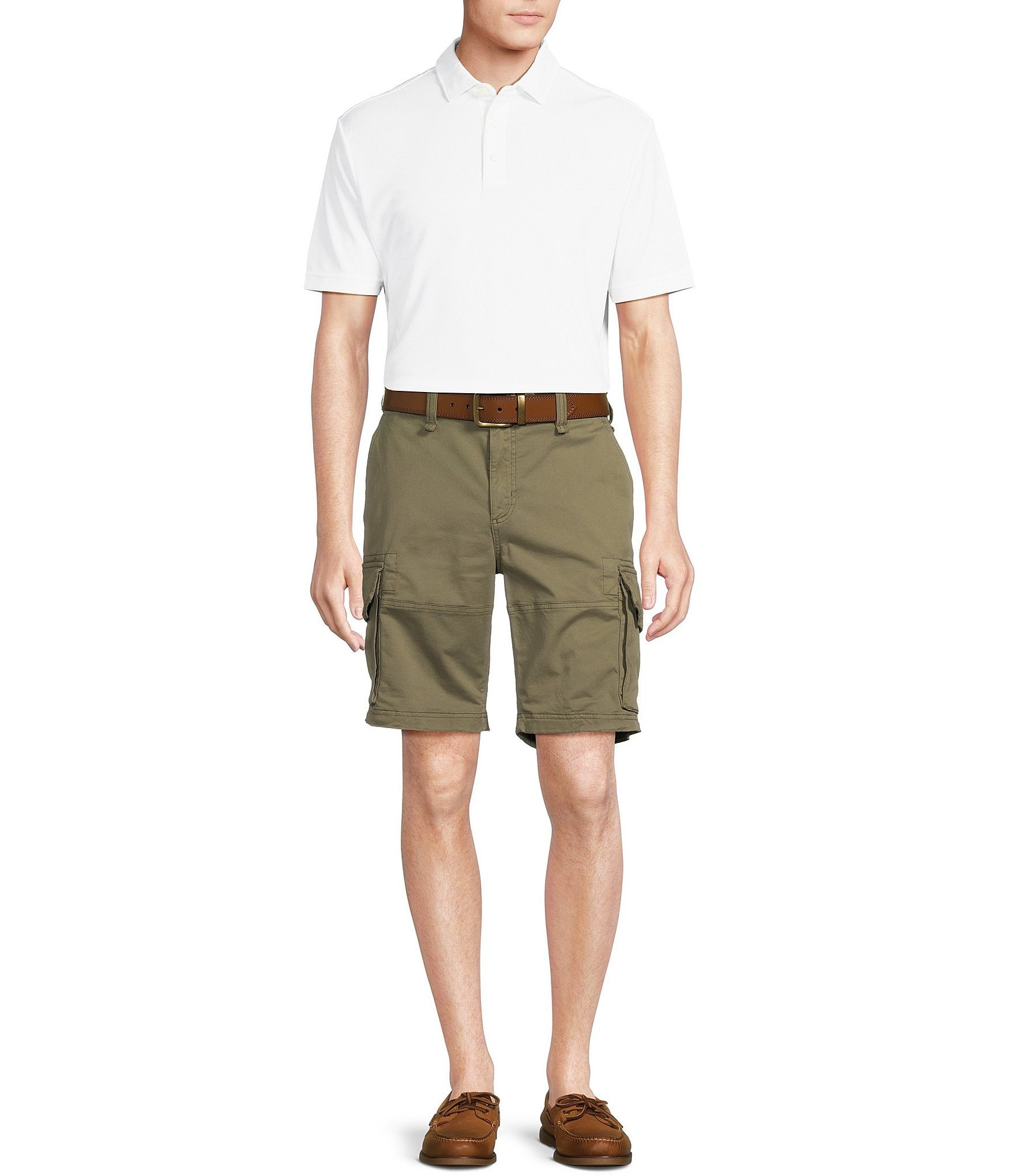 Cremieux Blue Label Madison Cargo Comfort Stretch 10#double; Inseam Shorts