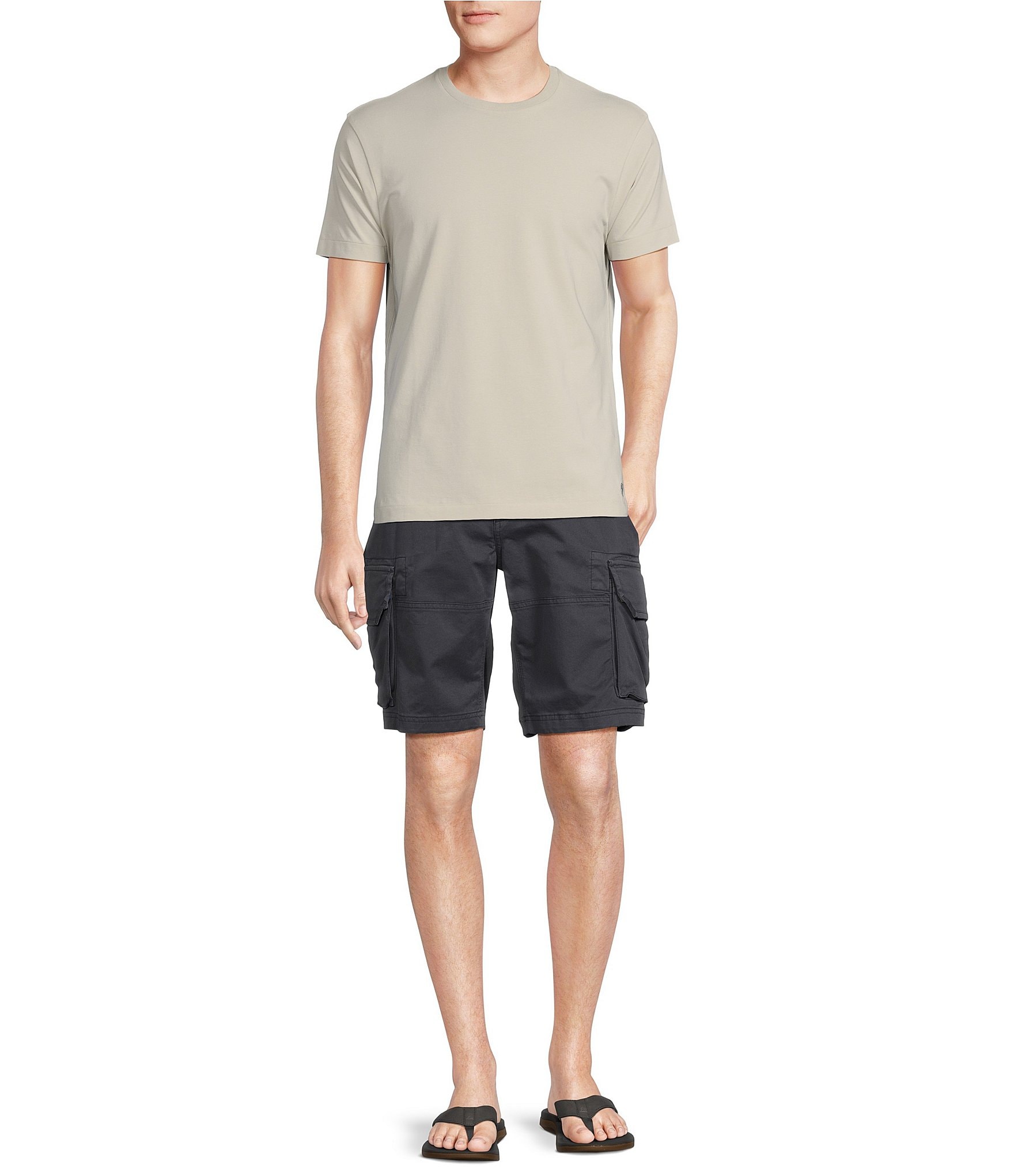 Cremieux Blue Label Madison Cargo Comfort Stretch 10#double; Inseam Shorts