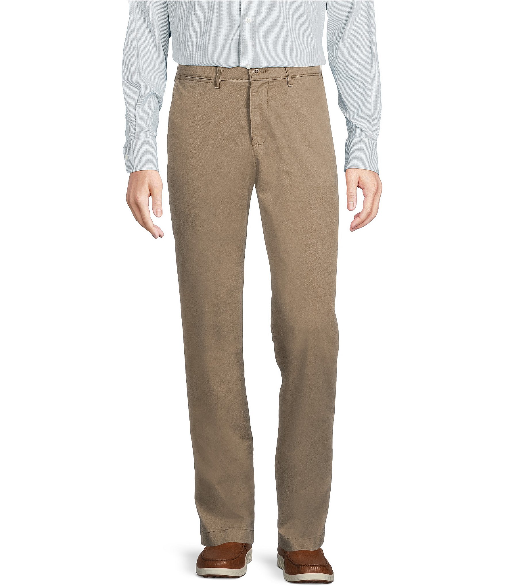 Cremieux Blue Label Madison Classic Comfort Stretch Flat-Front Twill Chino Pants