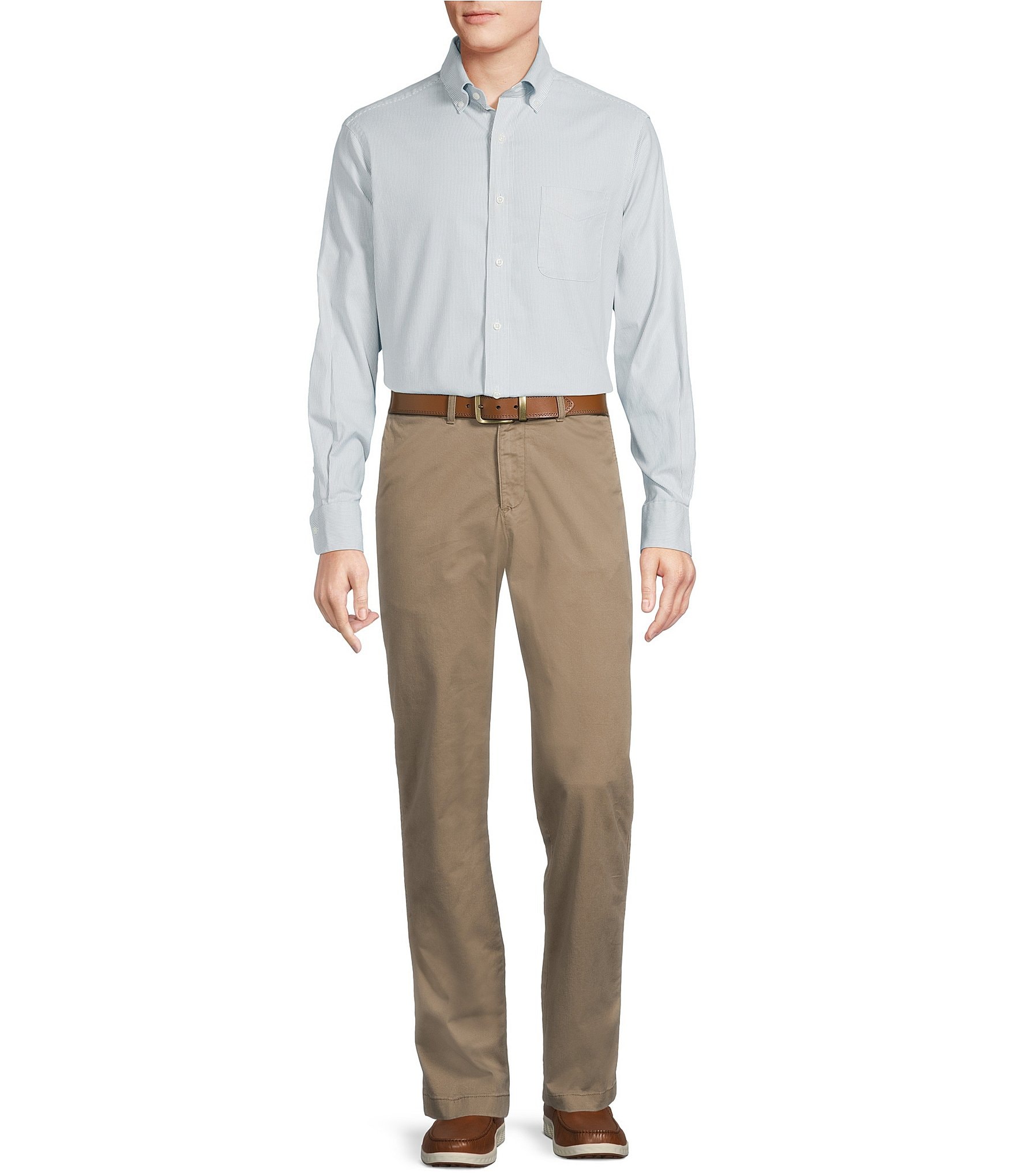 Cremieux Blue Label Madison Classic Comfort Stretch Flat-Front Twill Chino Pants