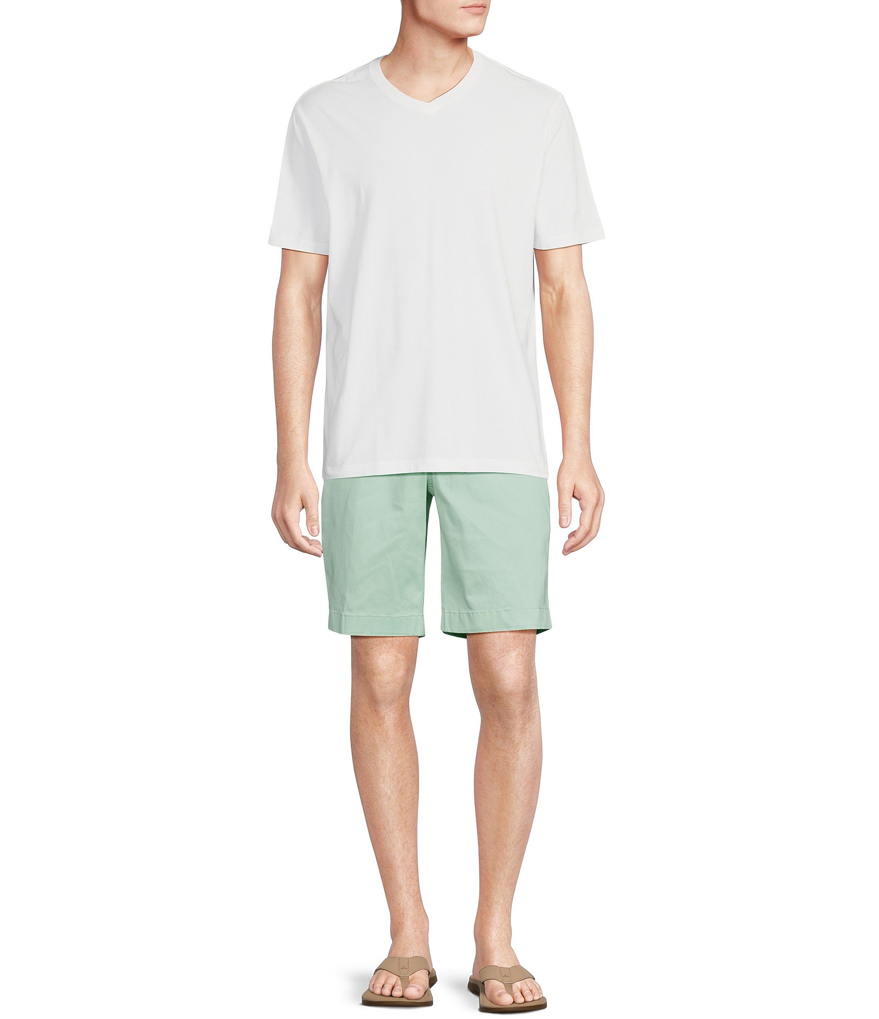 Cremieux Blue Label Madison Classic Fit Garment-Dyed 9#double; Inseam Shorts