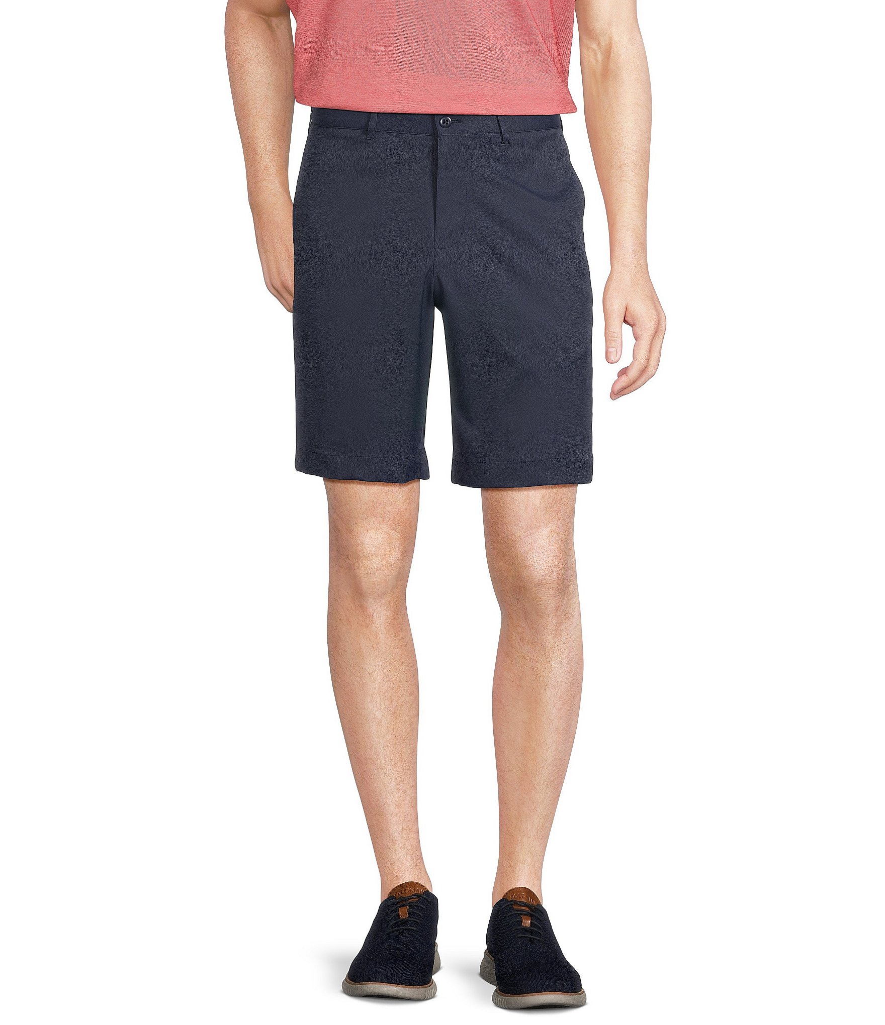 Cremieux Blue Label Madison Classic Fit Solid Performance Stretch 9#double; Inseam Shorts