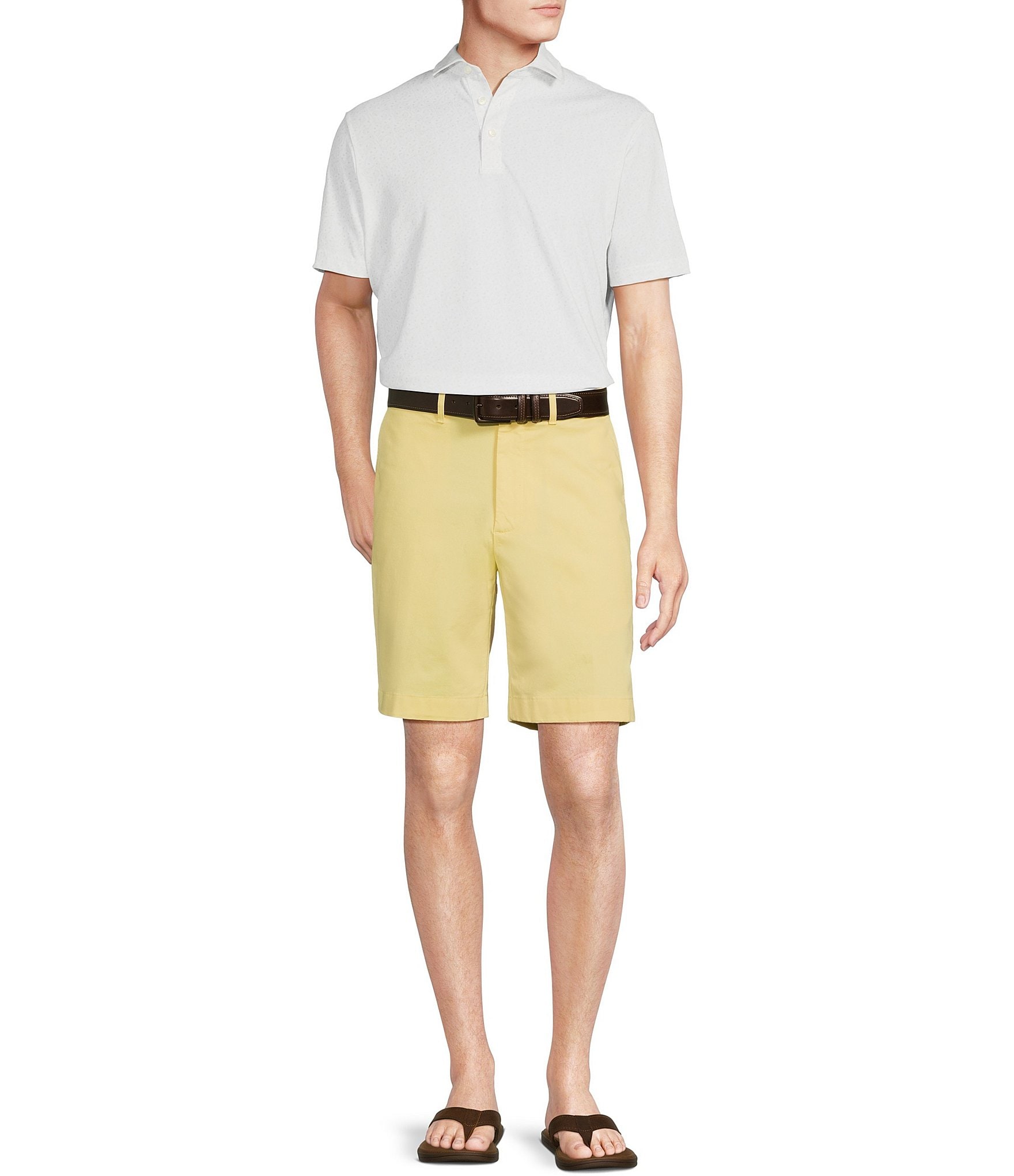 Cremieux Blue Label Madison Flat Front Comfort Stretch 9#double; Inseam Shorts