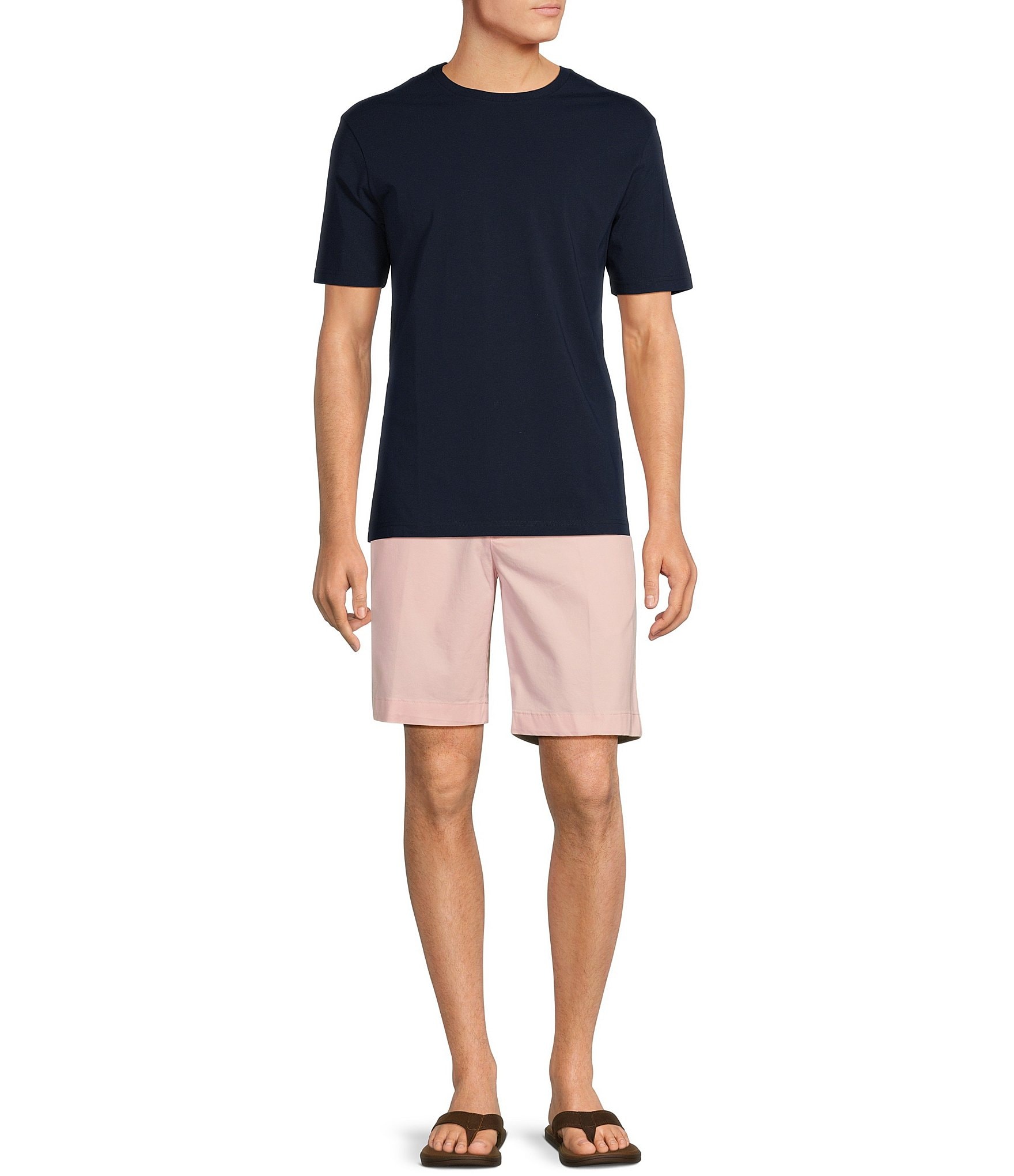 Cremieux Blue Label Madison Flat Front Comfort Stretch 9#double; Inseam Shorts