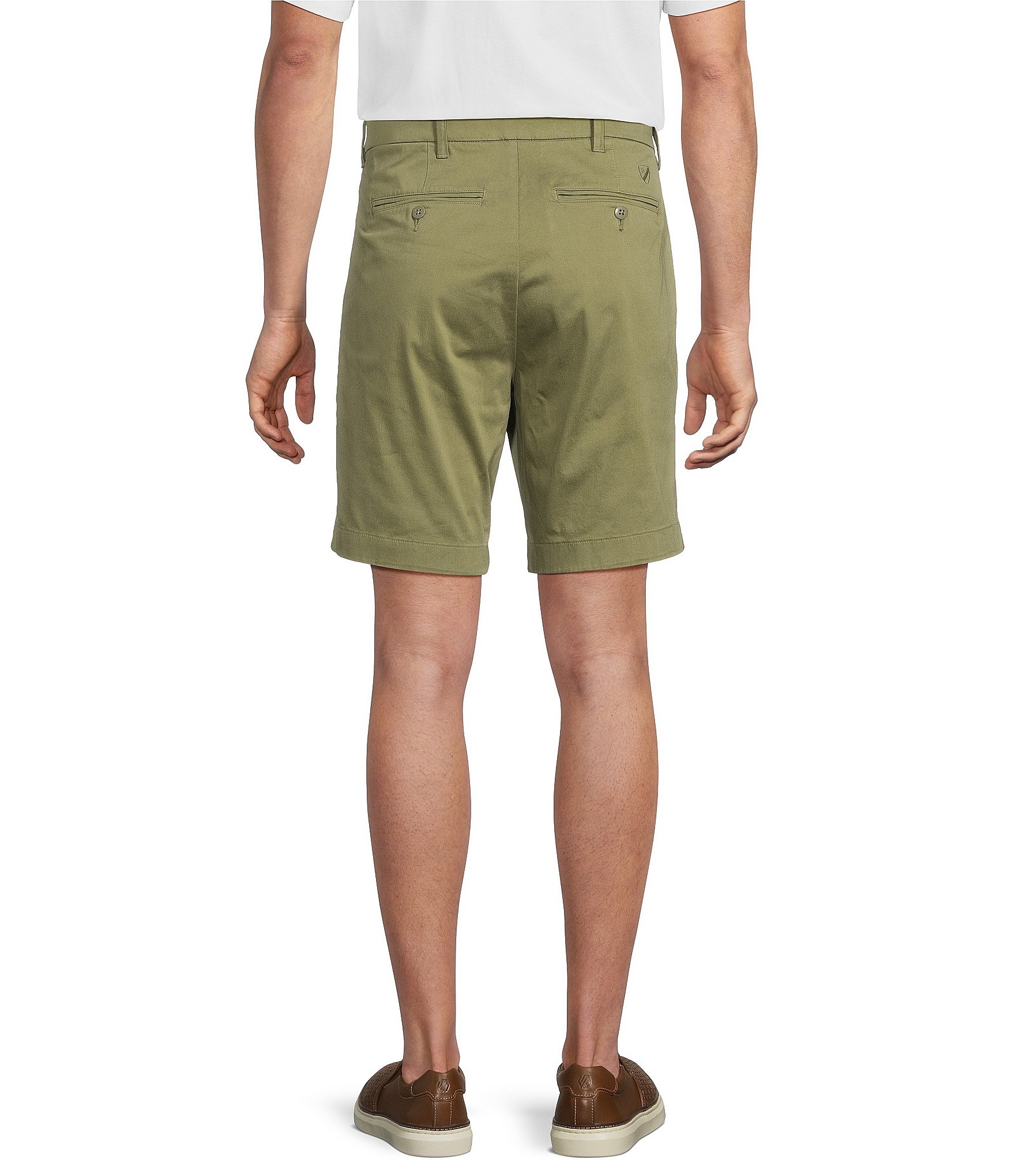 Cremieux Blue Label Madison Flat Front Garment Dyed 8#double; Inseam Shorts