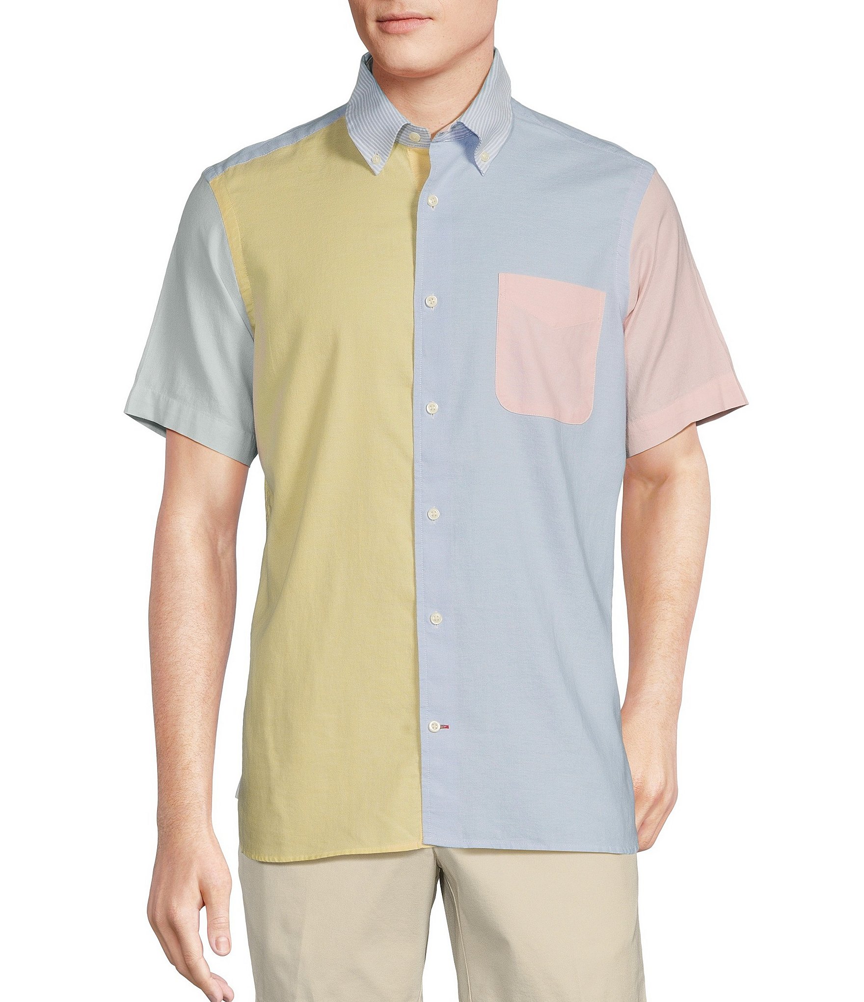 Cremieux Blue Label Multicolor Oxford Short Sleeve Woven Shirt Brazos Mall
