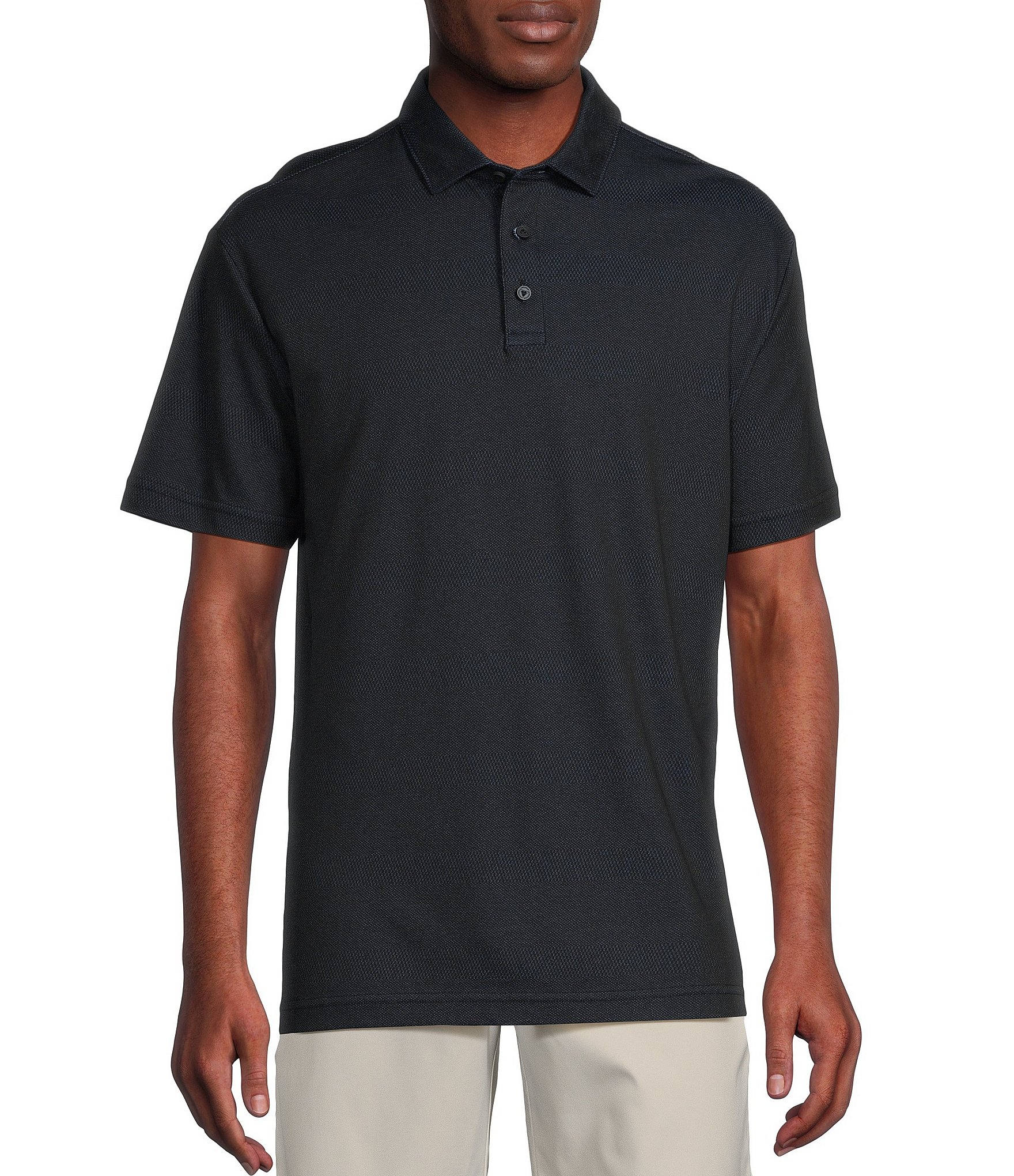 Cremieux Blue Label Performance Big & Tall Stretch Striped Short Sleeve ...