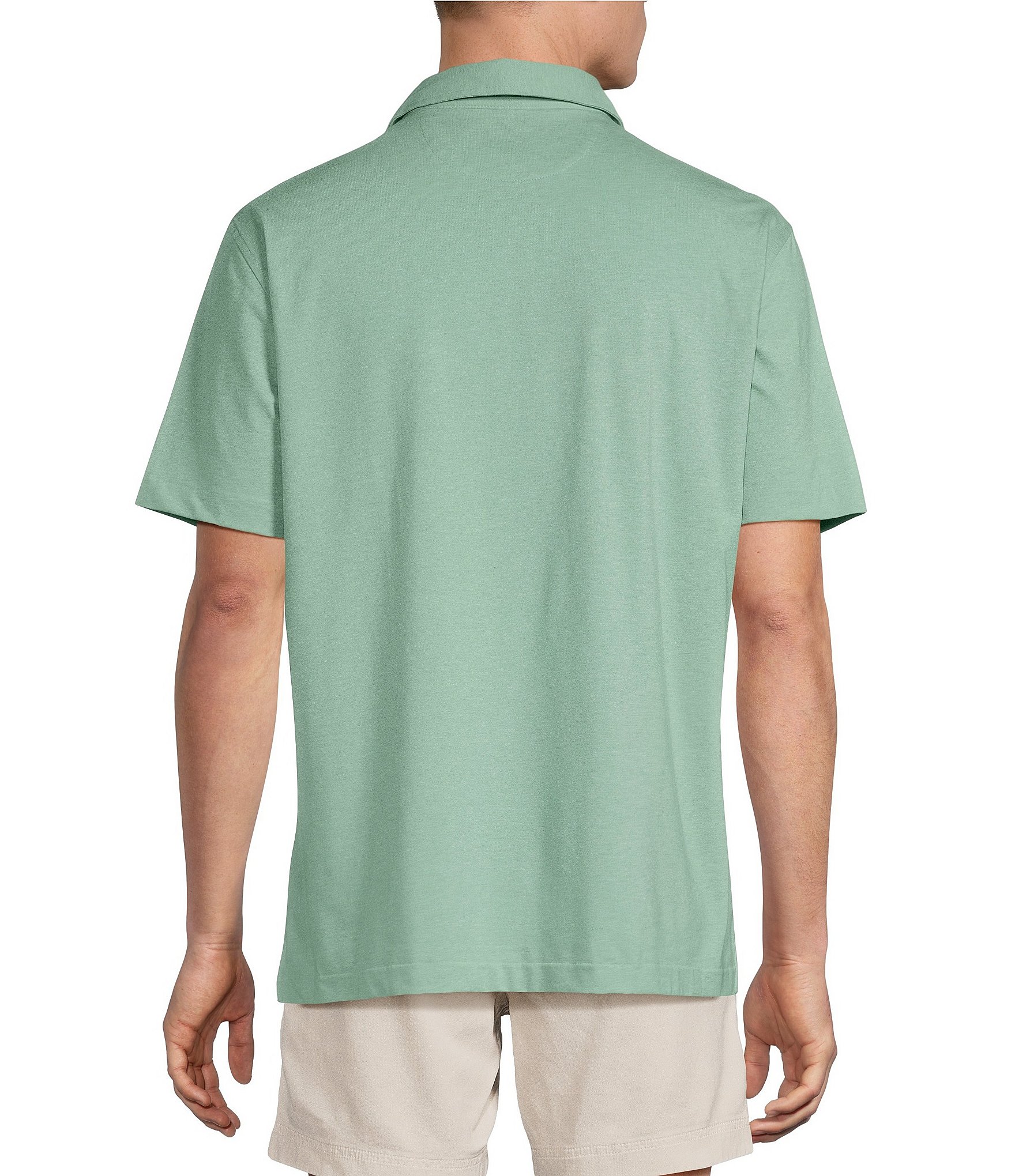 Cremieux Blue Label Performance Short Sleeve Polo Solid Knit Shirt