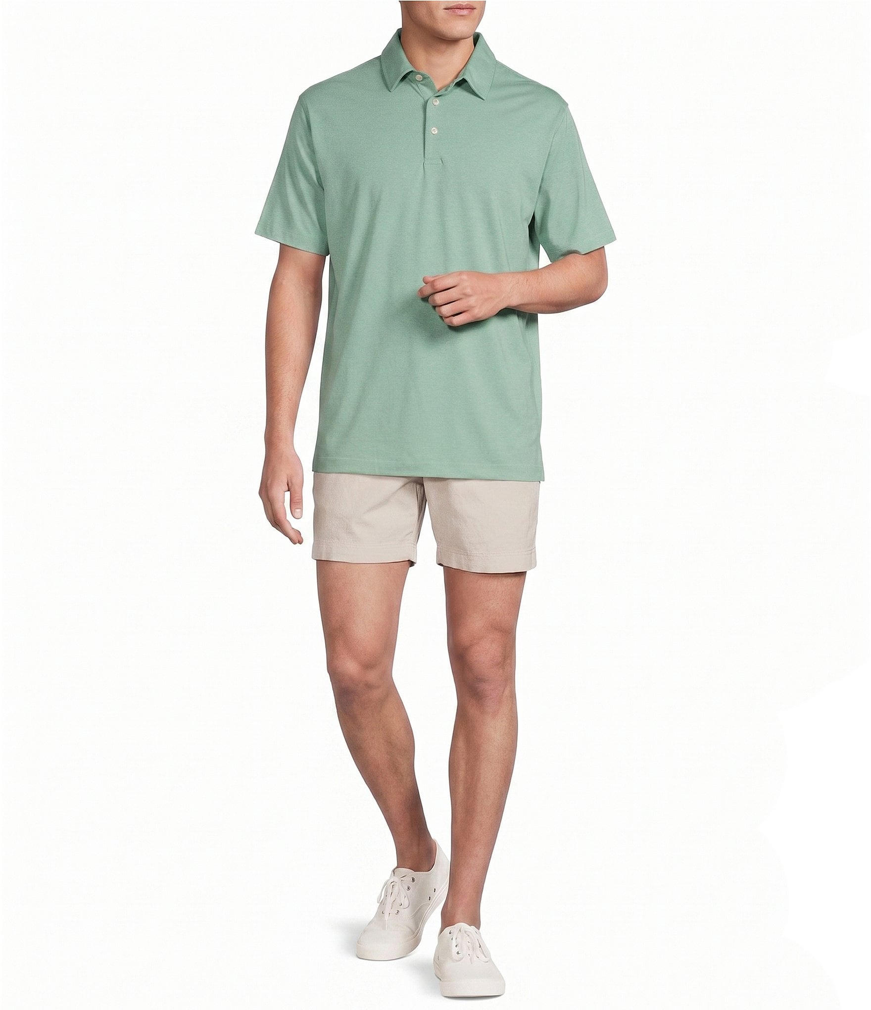 Cremieux Blue Label Performance Short Sleeve Polo Solid Knit Shirt