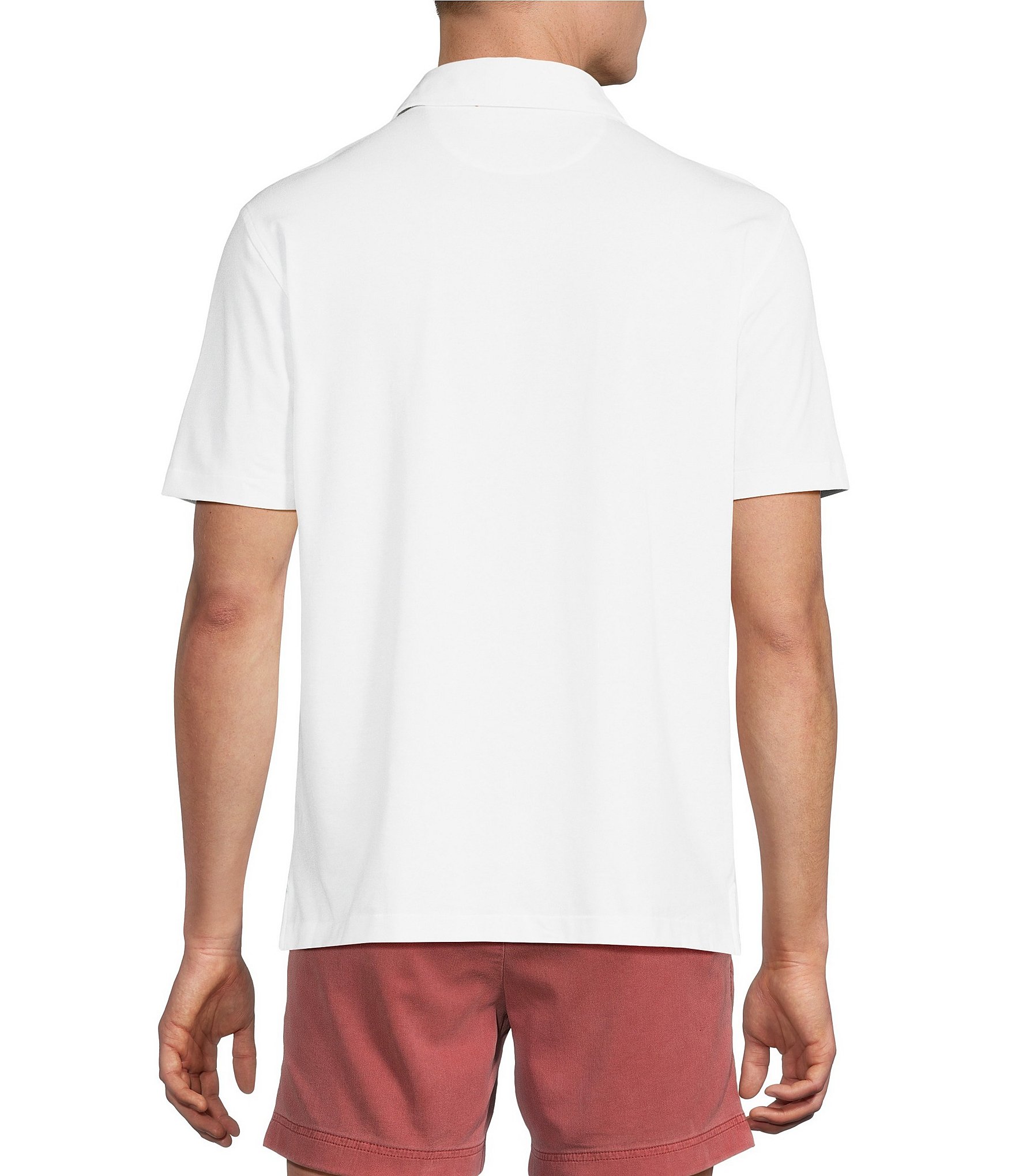 Cremieux Blue Label Performance Short Sleeve Polo Solid Knit Shirt
