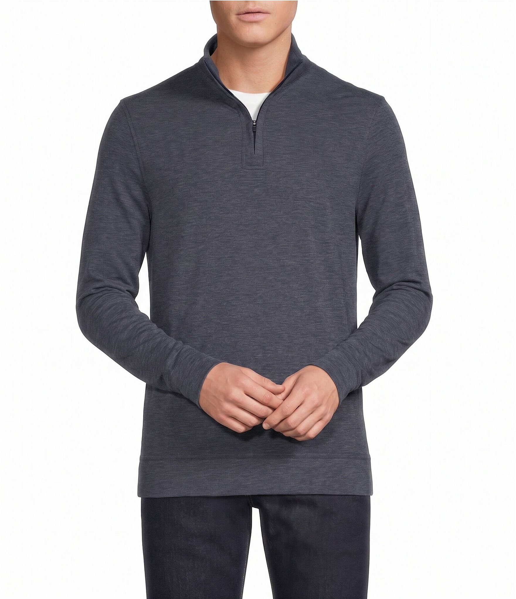 Cremieux Blue Label Performance Solid Quarter Zip Pullover