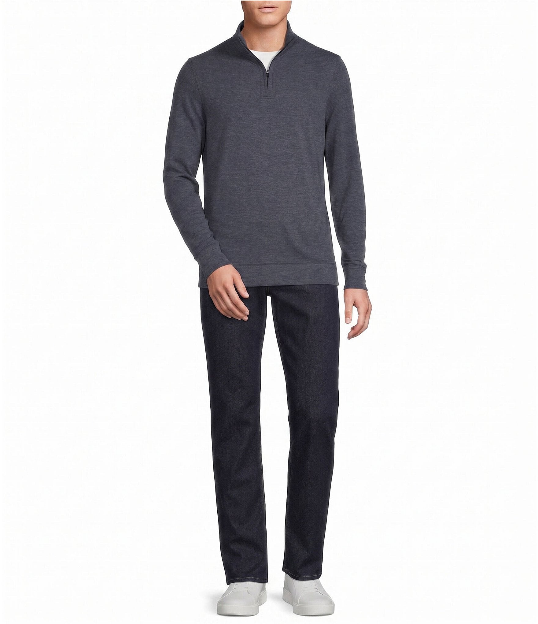 Cremieux Blue Label Performance Solid Quarter Zip Pullover