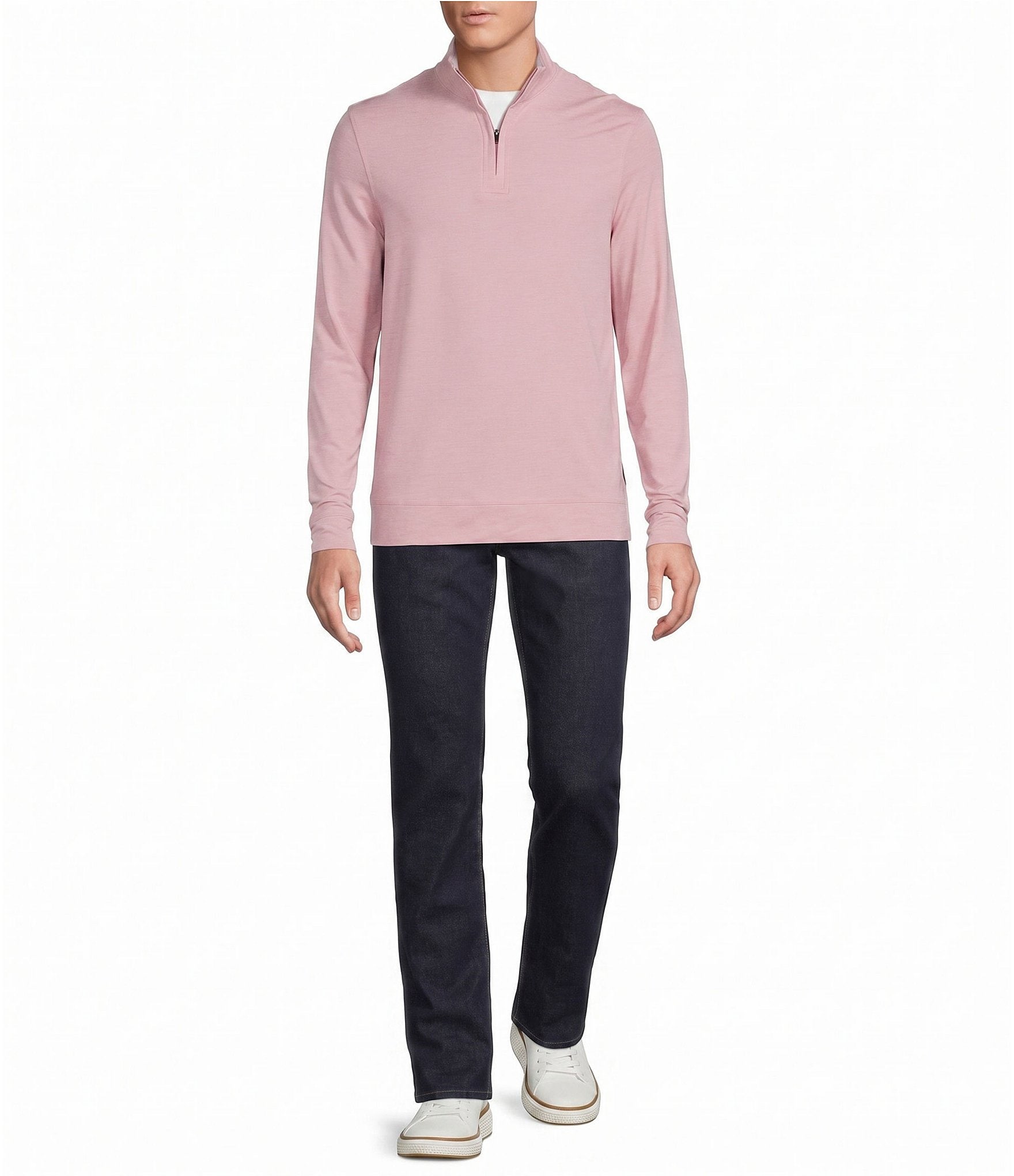 Cremieux Blue Label Performance Solid Quarter Zip Pullover
